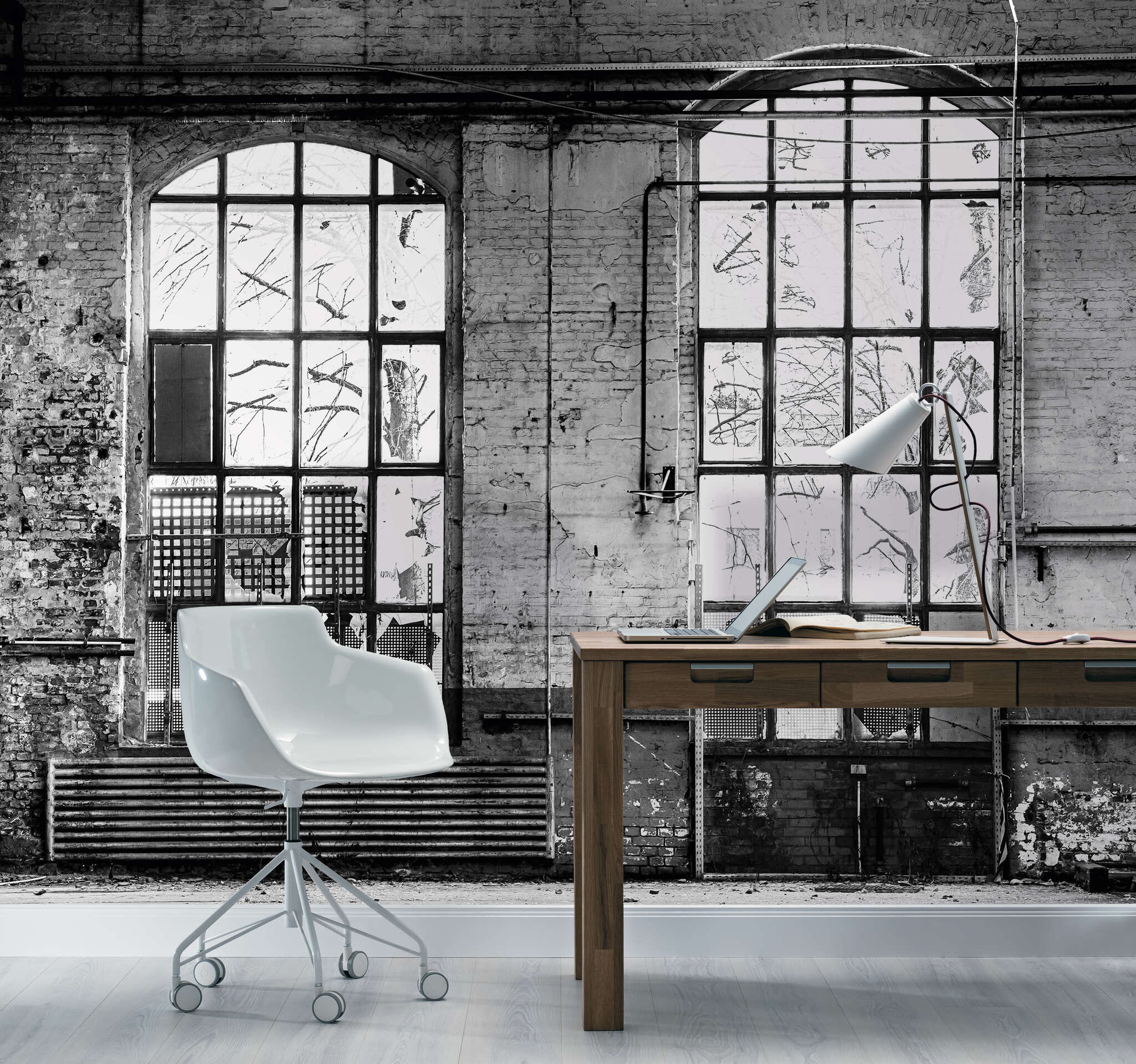10-940930 Raumbilder 1 Factory non-woven wallpaper in gray Selection Digital 940930
