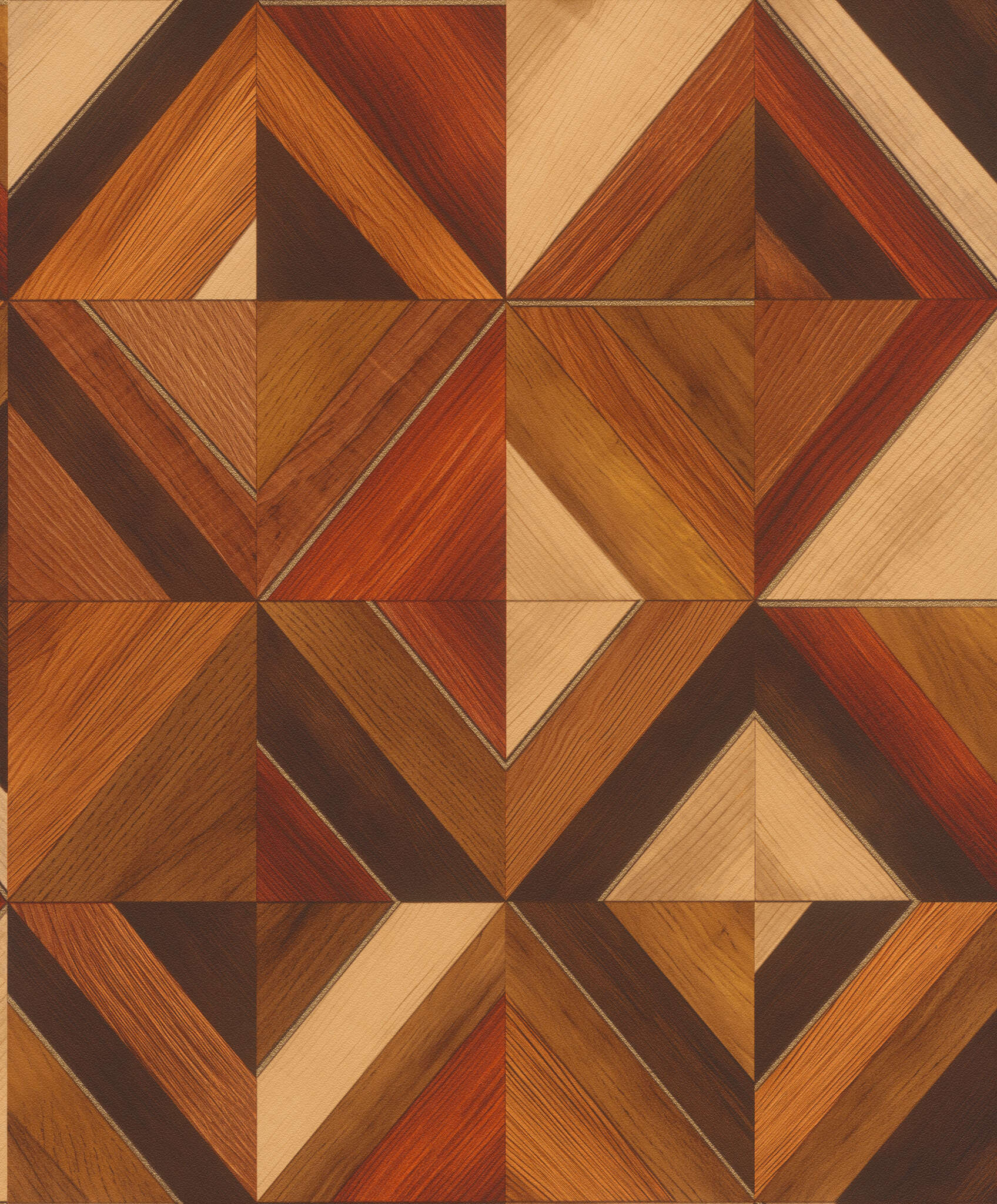 Selbstklebende Tapete Aurex 370003 - Geometrische Holzoptik in Braun Selbstklebende Tapete Aurex 370003 - Geometrische Holzoptik in Braun