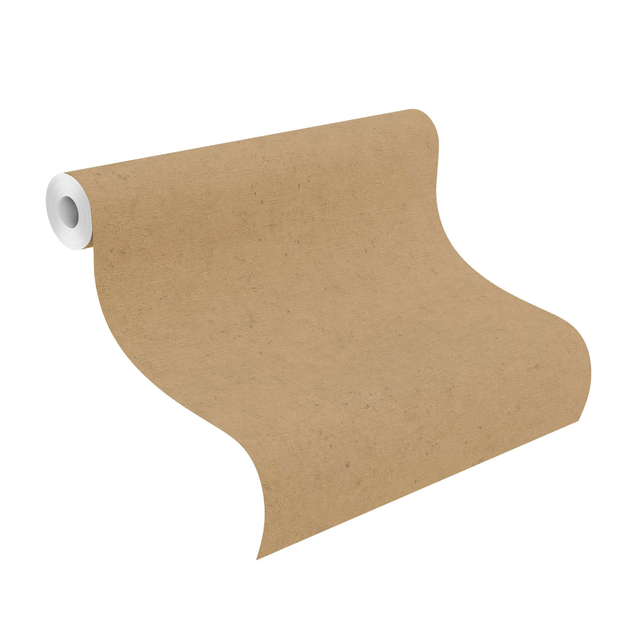 10-520897 Rolle abgerollt 1 Rollenabbildung mit einfarbige Tapete mit Betonoptik