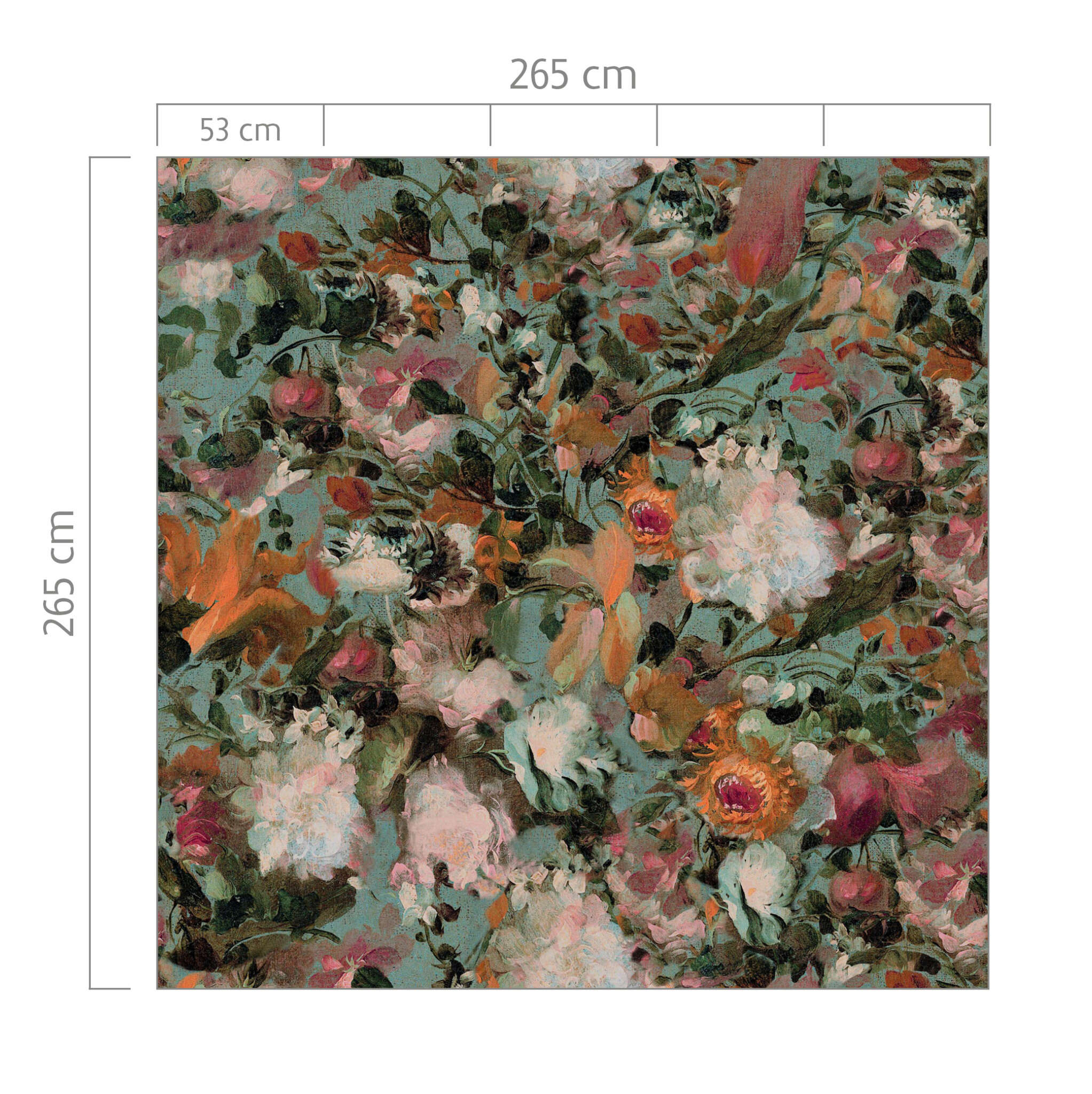 10-363593 Bildauschnitt 1 Wall mural 363593 with flowers in vintage look