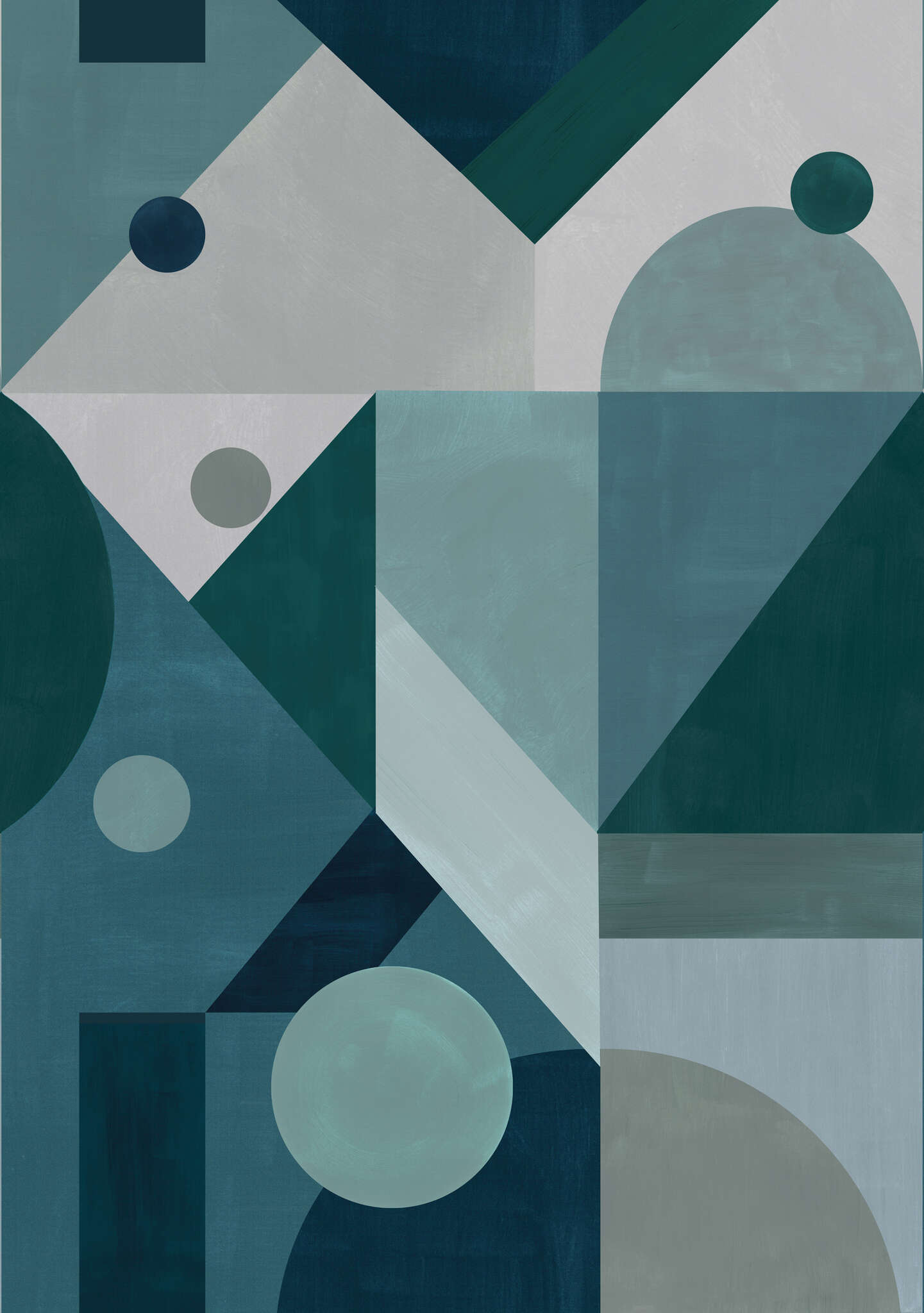 10-300225 Artikelscan 1 Fototapete Shapes in Blau | Roomblush - RB301