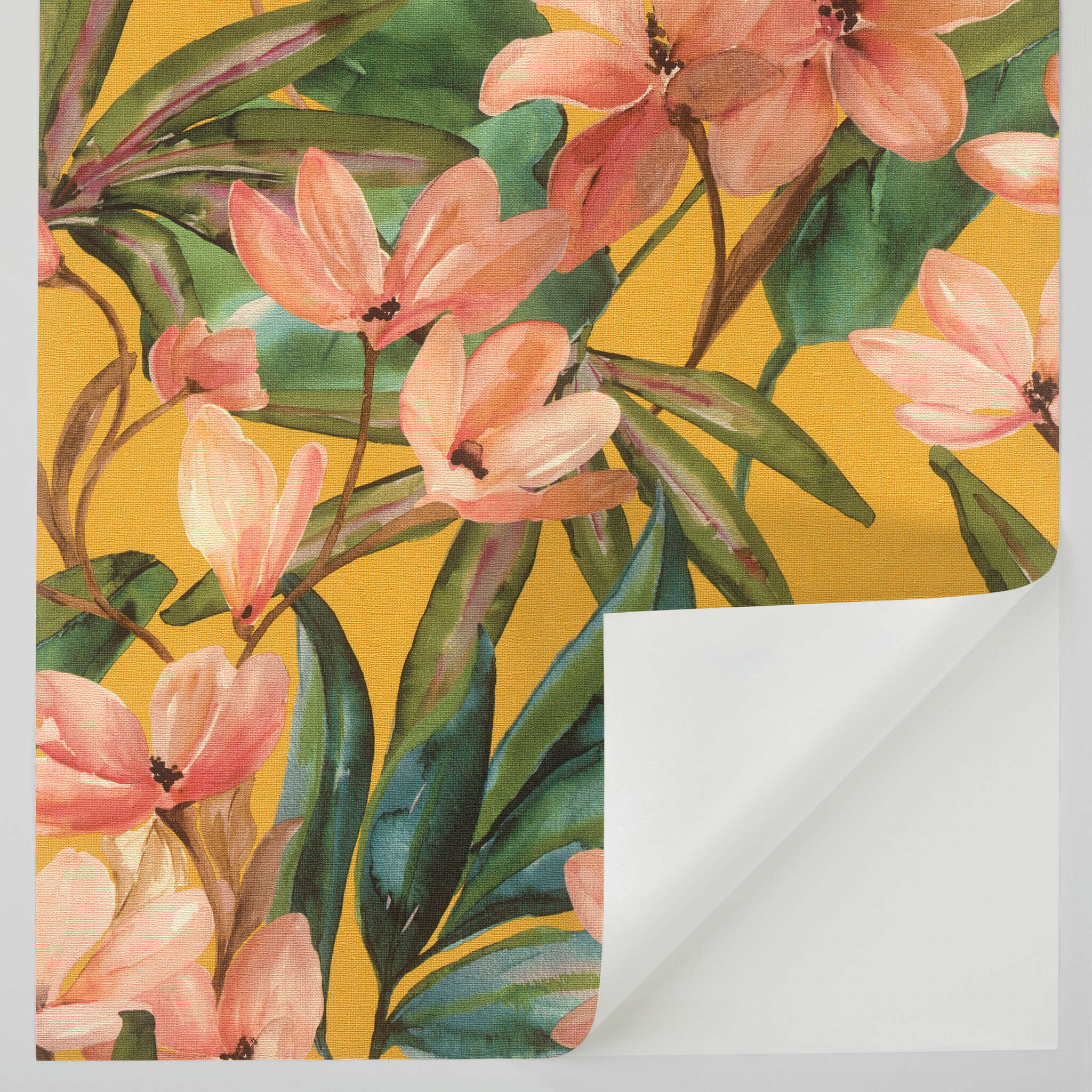 10-371130 Detailaufnahmen 1 Selbstklebende Tapete Magnolia 371130 - Magnolien in Aquarelloptik