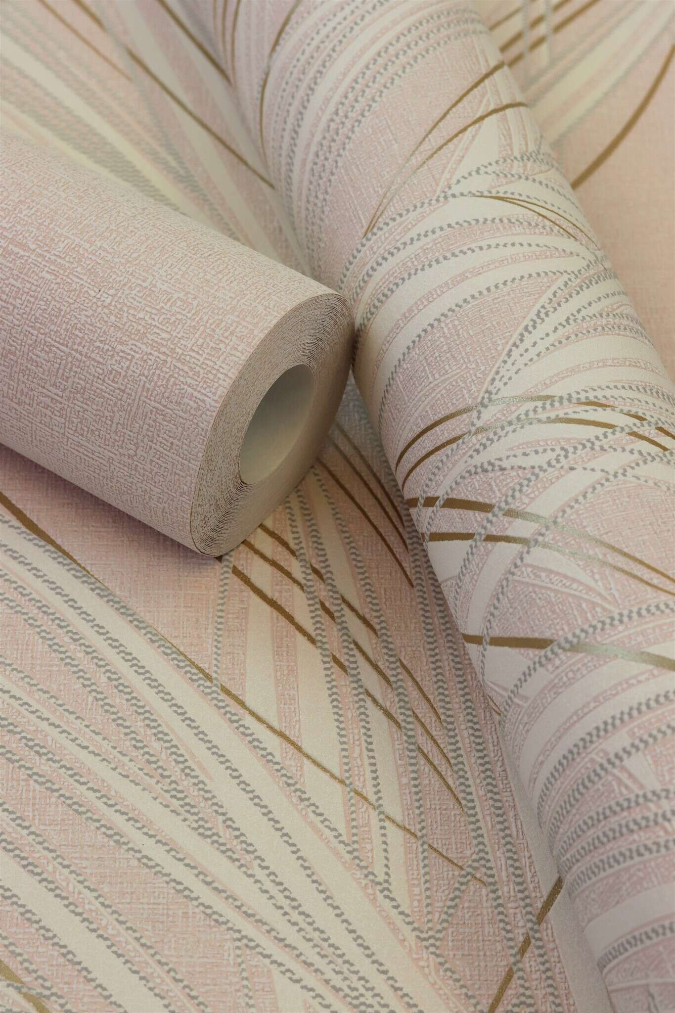 10-654141 Detailaufnahmen 4 Textile structure Papier peint intissé rose-rose Welcome Home 654141