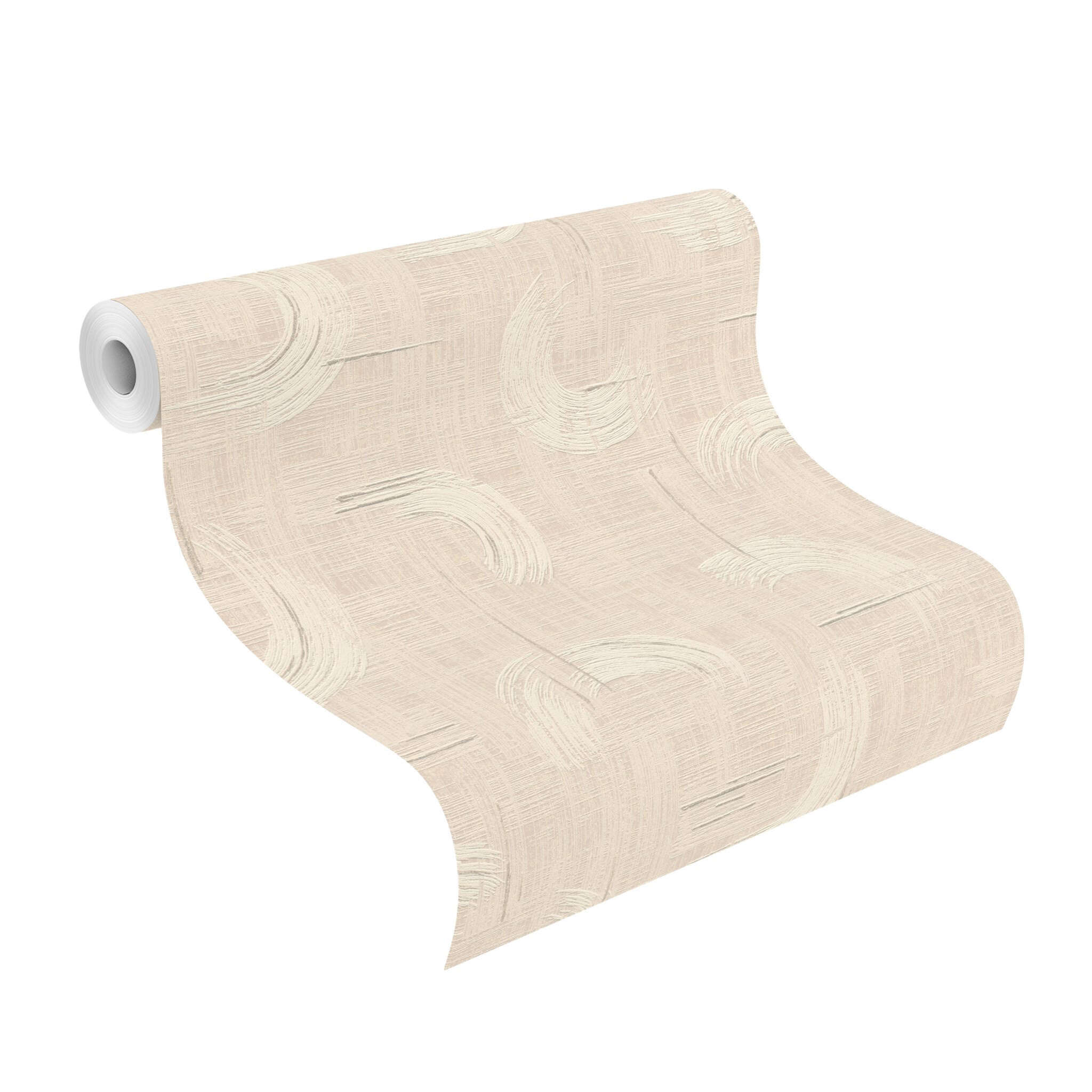 10-429046 Rolle abgerollt 1 Papier peint intissé beige-sable Selection Relief/Voile 429046