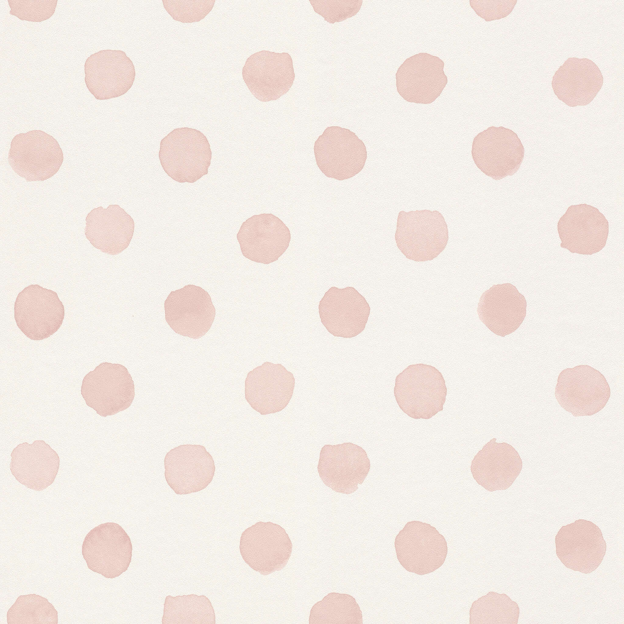 10-252019 Artikelscan 1 Papier peint ludique avec des pois roses disposés de manière irrégulière sur un fond clair