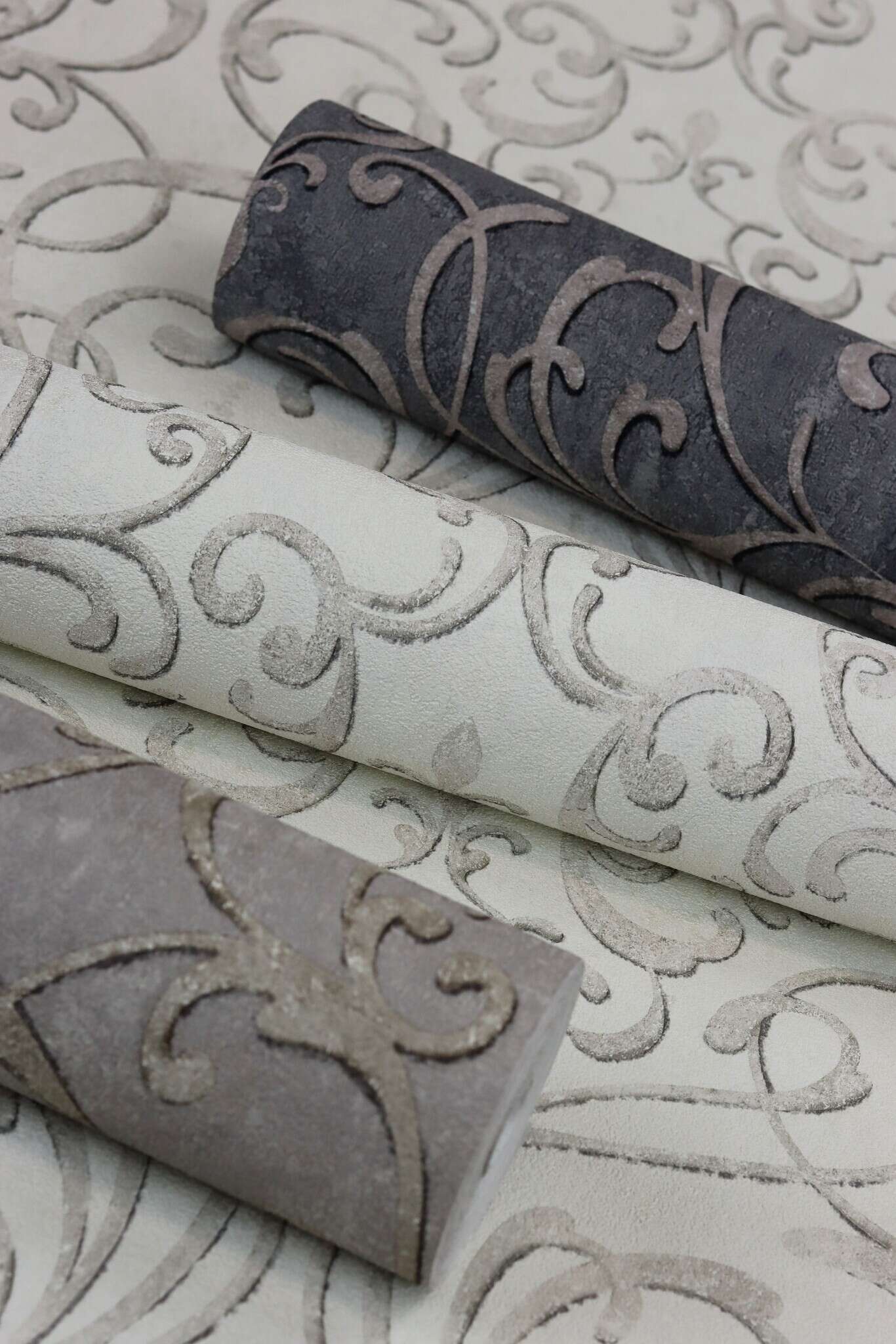 10-651614 Detailaufnahmen 9 Non-woven wallpaper in beige-taupe light Selection 651614