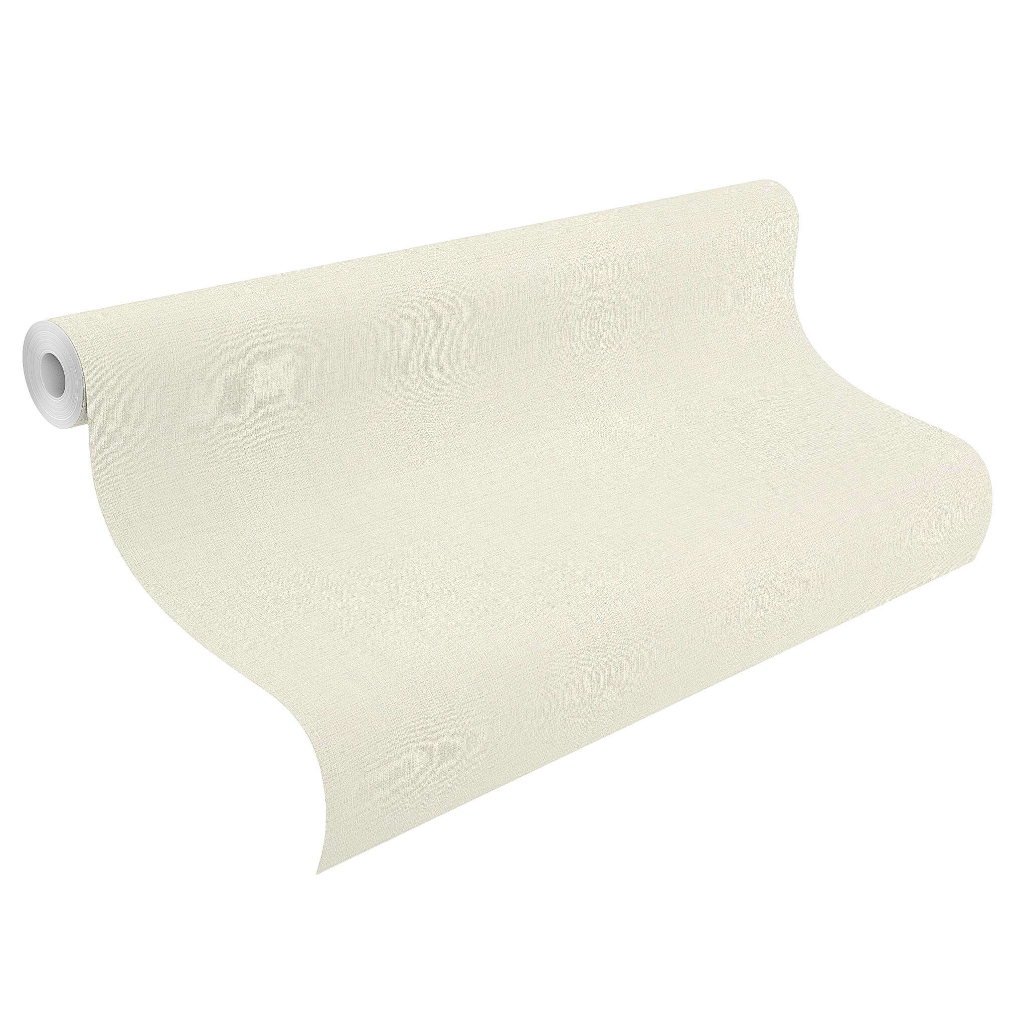 10-970616 Rolle abgerollt 1 Plain non-woven wallpaper in cream-cream Hell Wall Textures XL Vol. 3 970616