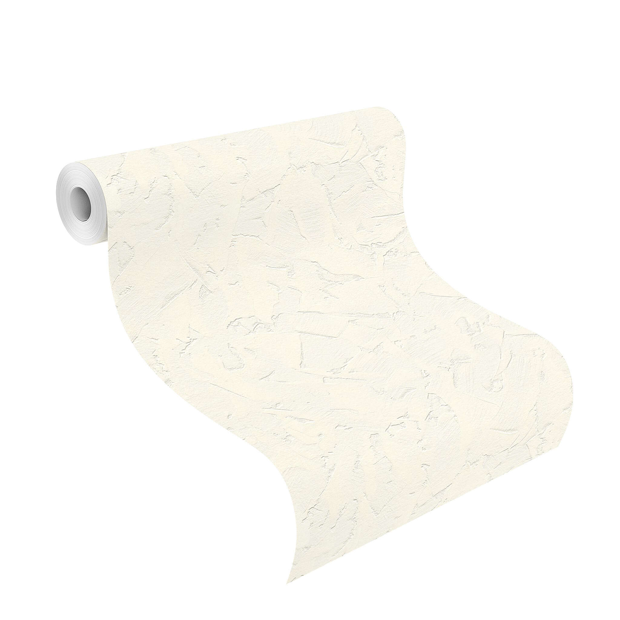 10-483376 Rolle abgerollt 1 Unrolled wallpaper roll with Wallpaper with plaster texture