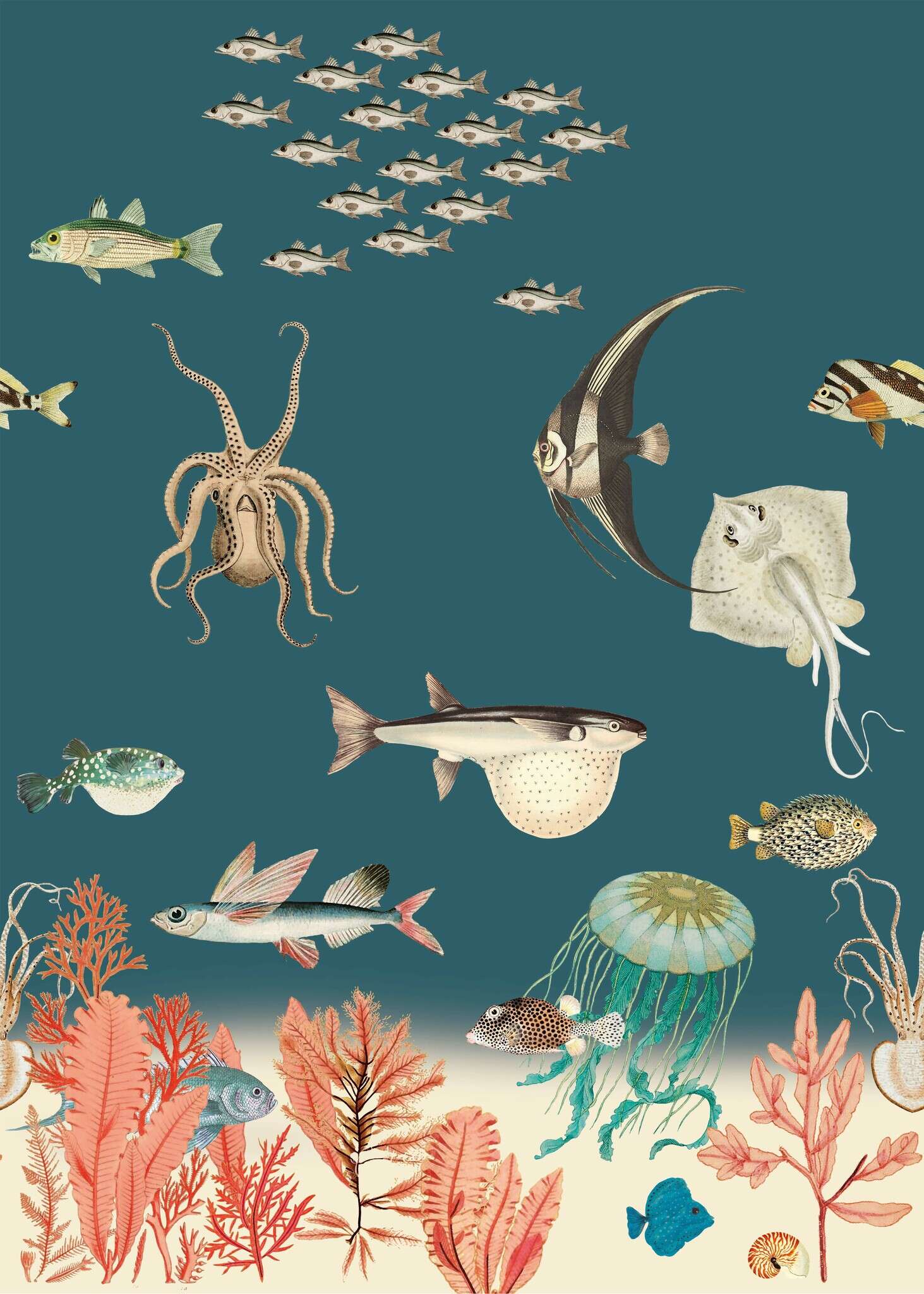 10-557633 Produktabbildung (ohne Scans) 1 Onszelf Stories photo wallpaper fish 557633