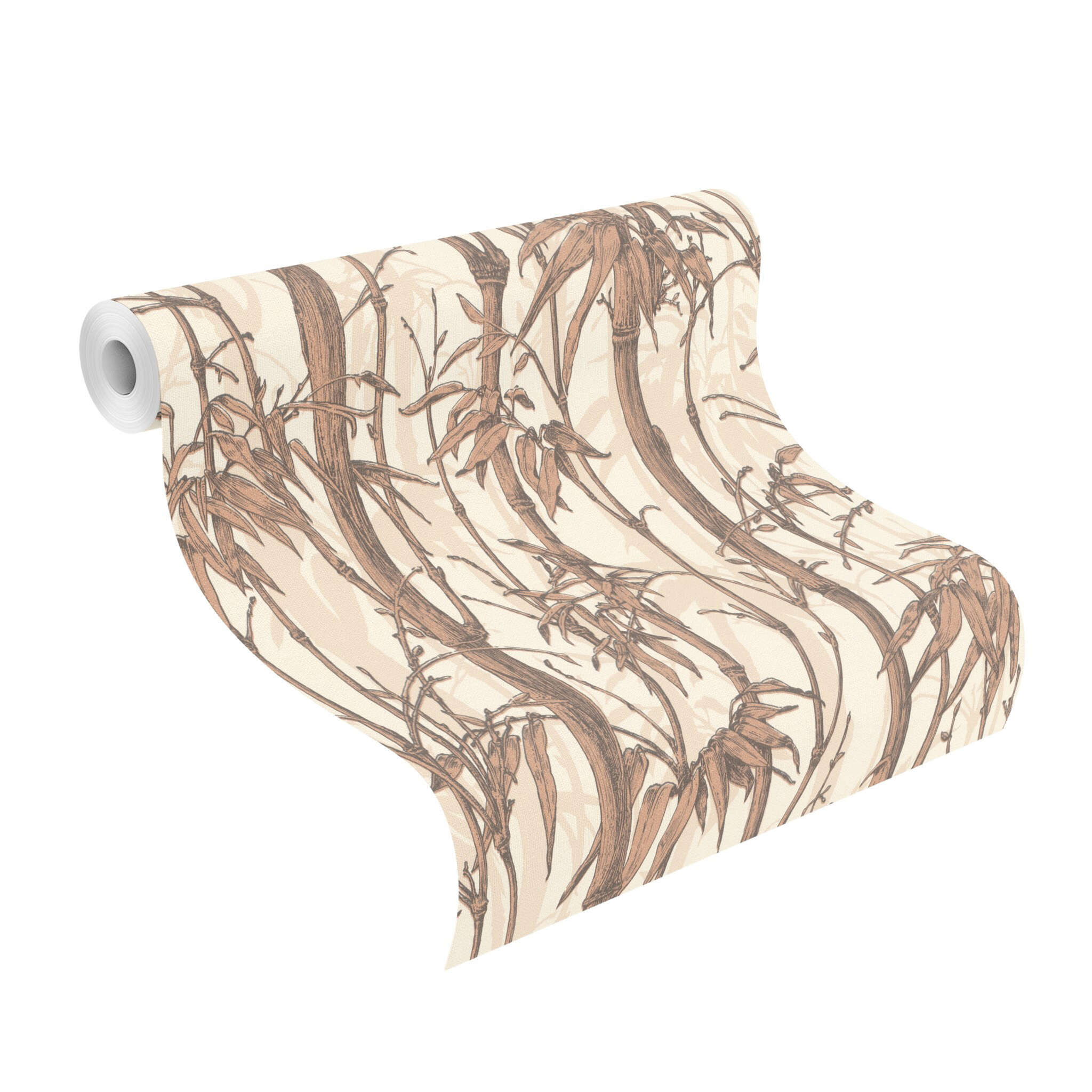 10-484878 Rolle abgerollt 1 Non-woven wallpaper in brown-Sepia Selection 484878