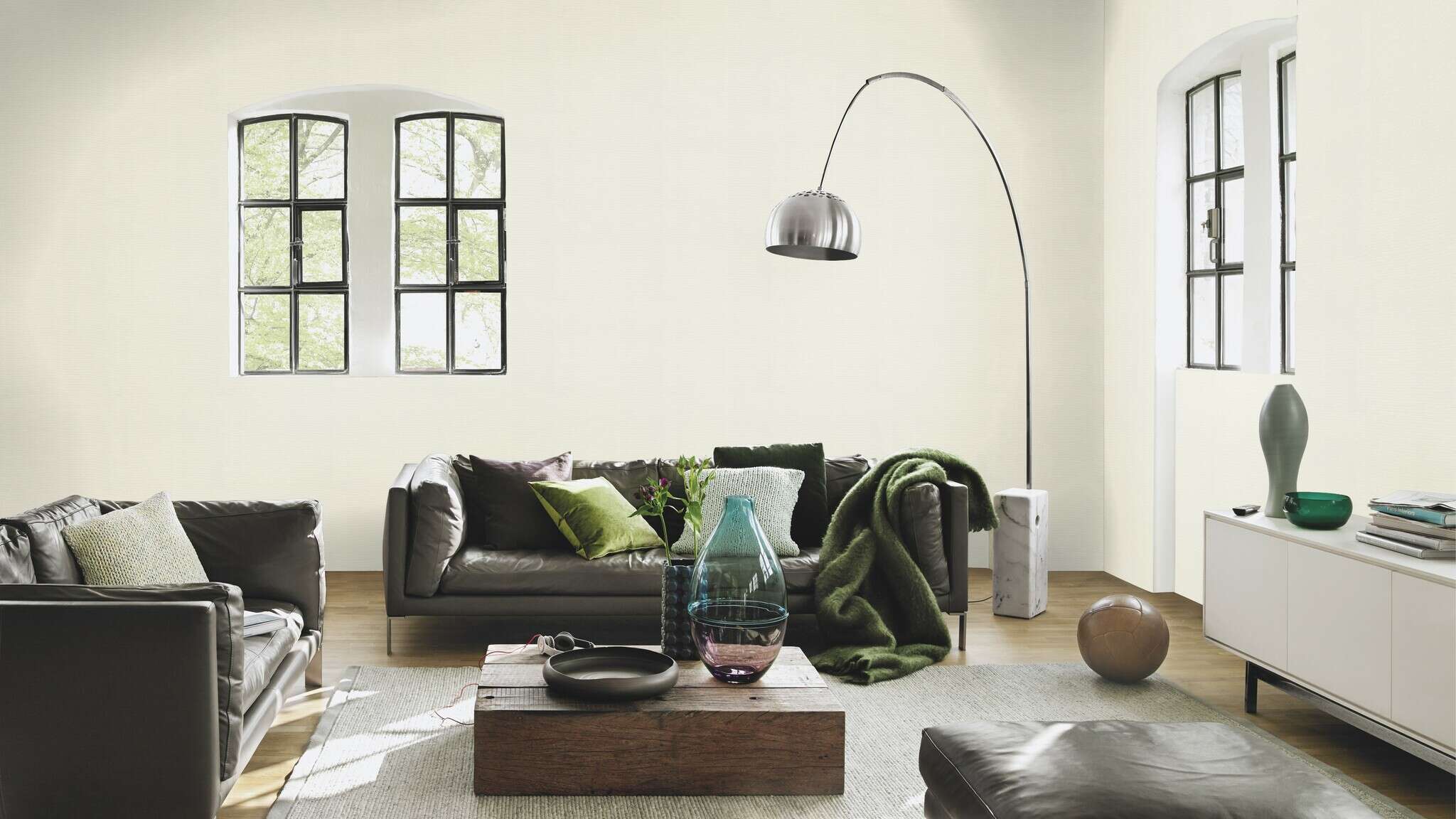 10-325867 Raumsituationen 2 Bauhaus wallpaper white paintable 325867