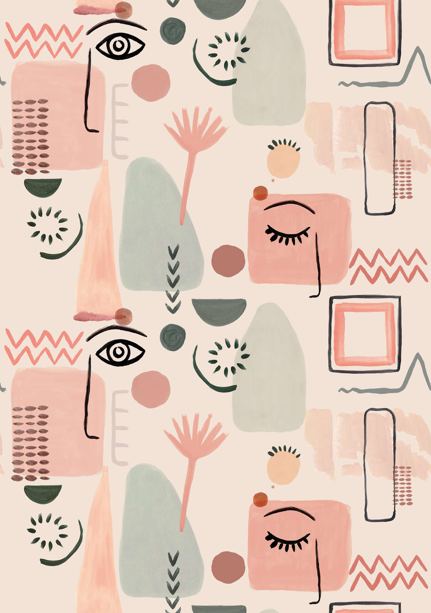 10-300117 Artikelscan 1 Wall mural Fantasy in Pink | Roomblush - RB250