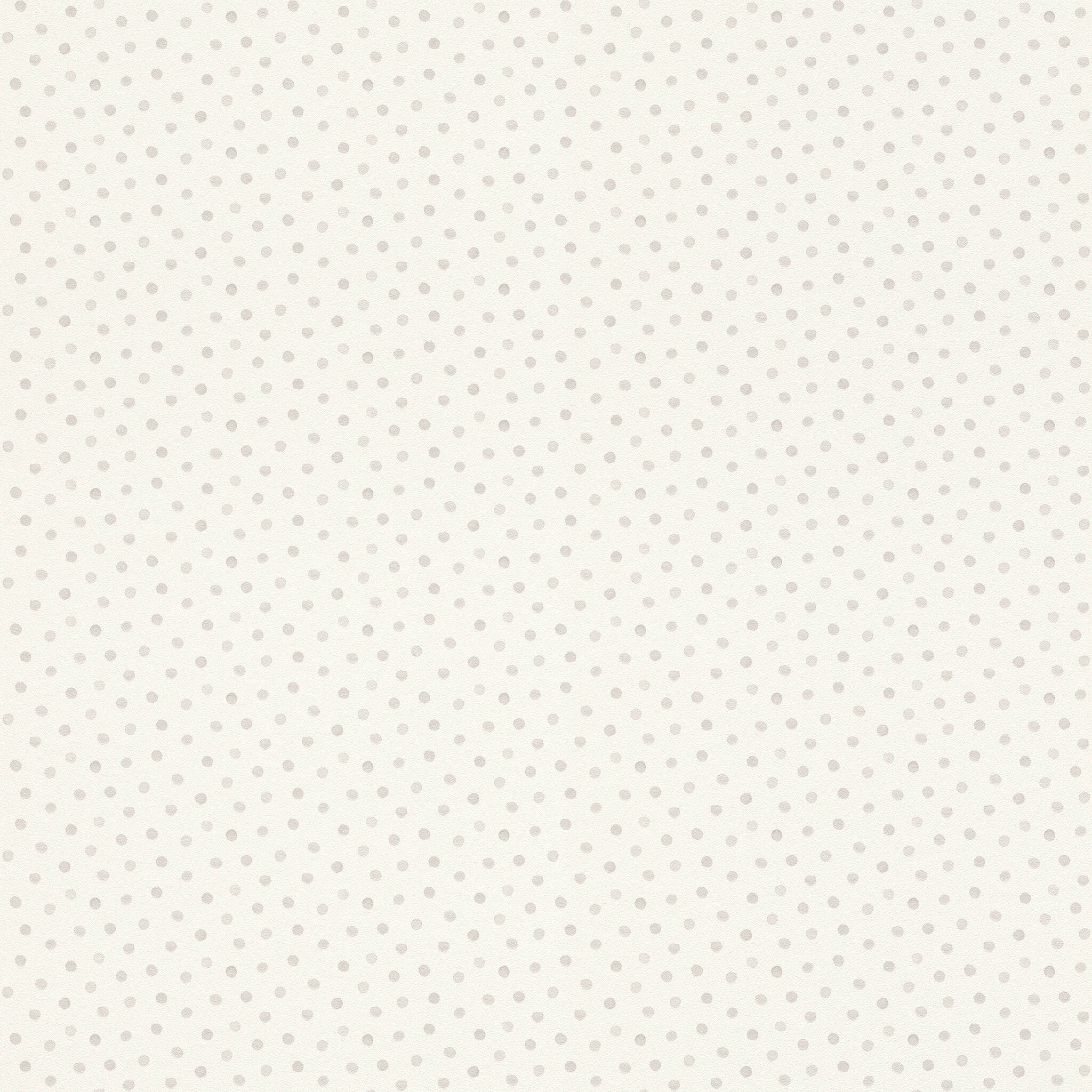 10-253030 Artikelscan 1 Subtle dot wallpaper with a regular pattern of small grey dots on a light background