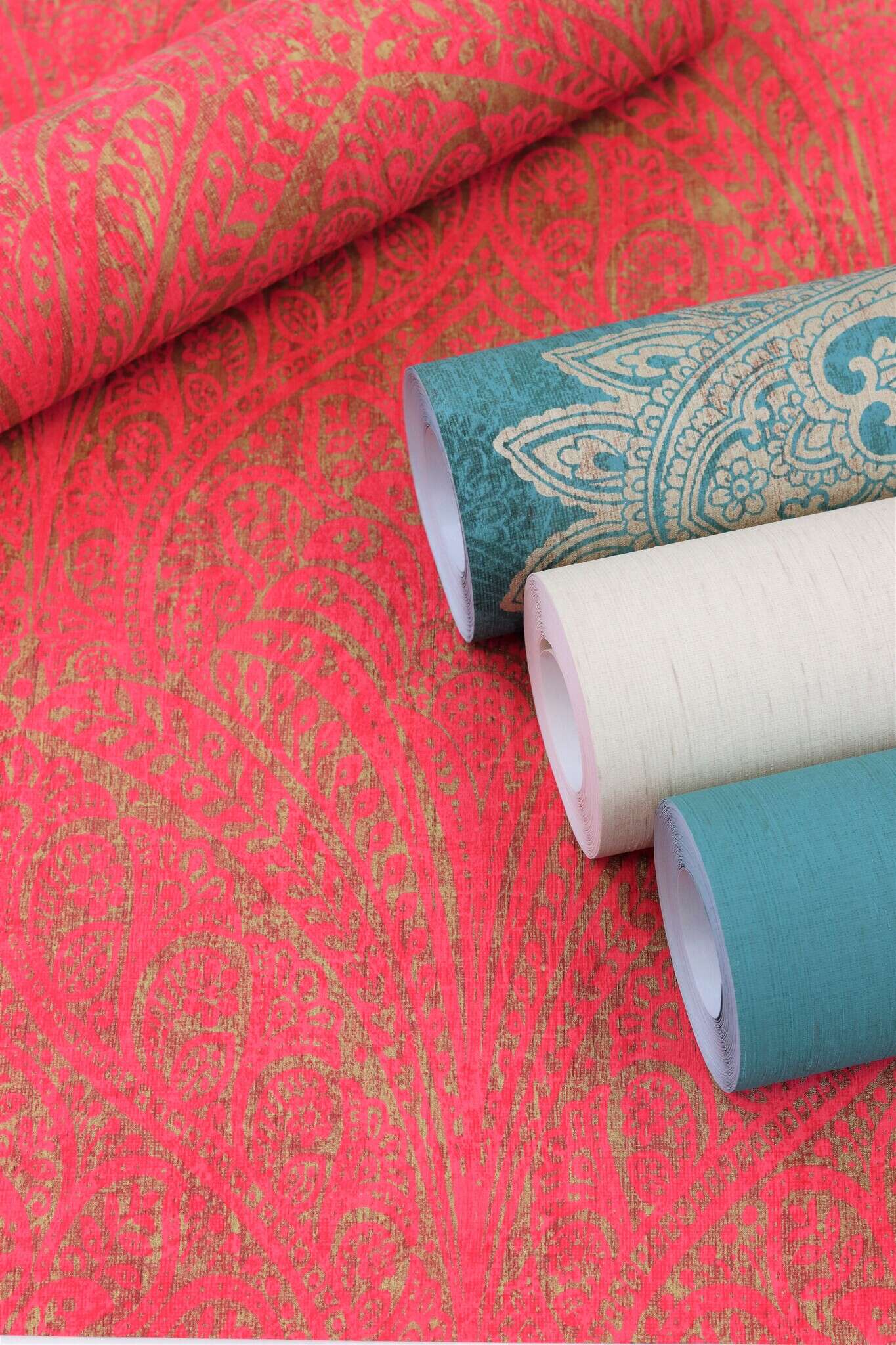 10-746037 Detailaufnahmen 2 Image détaillée de Papier peint uni avec une texture textile