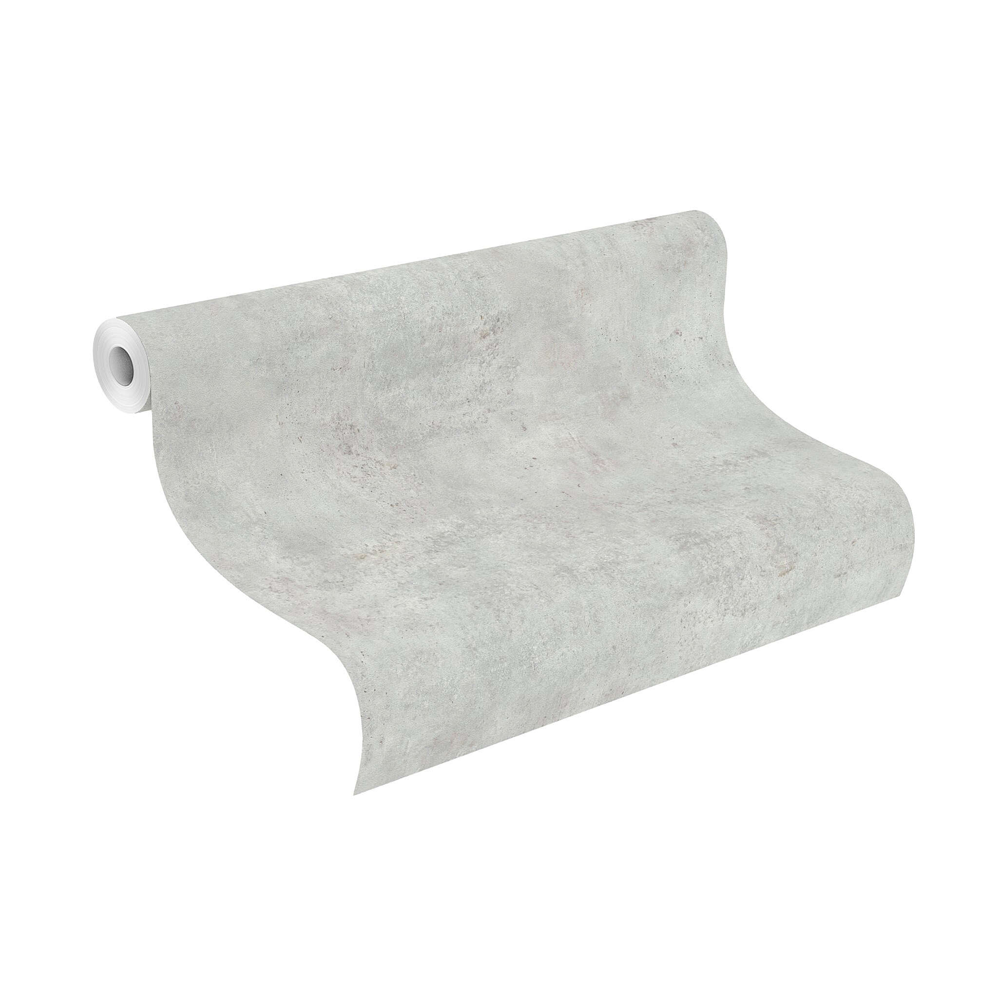 10-939521 Rolle abgerollt 1 Rollenabbildung mit Tapete mit rustikaler Betonoptik