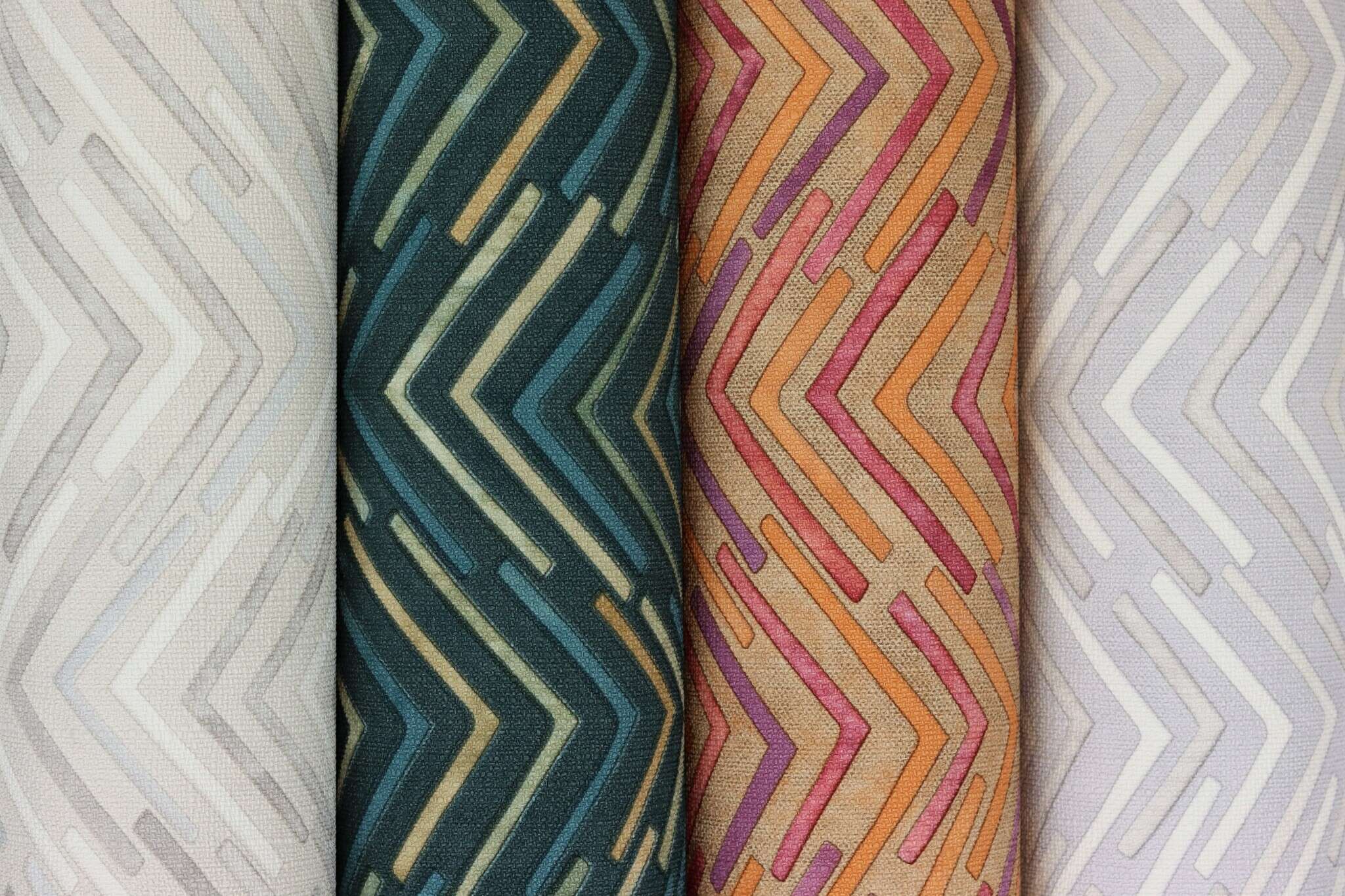 10-560985 Detailaufnahmen 13 Graphic non-woven wallpaper in green-petrol Selection 560985