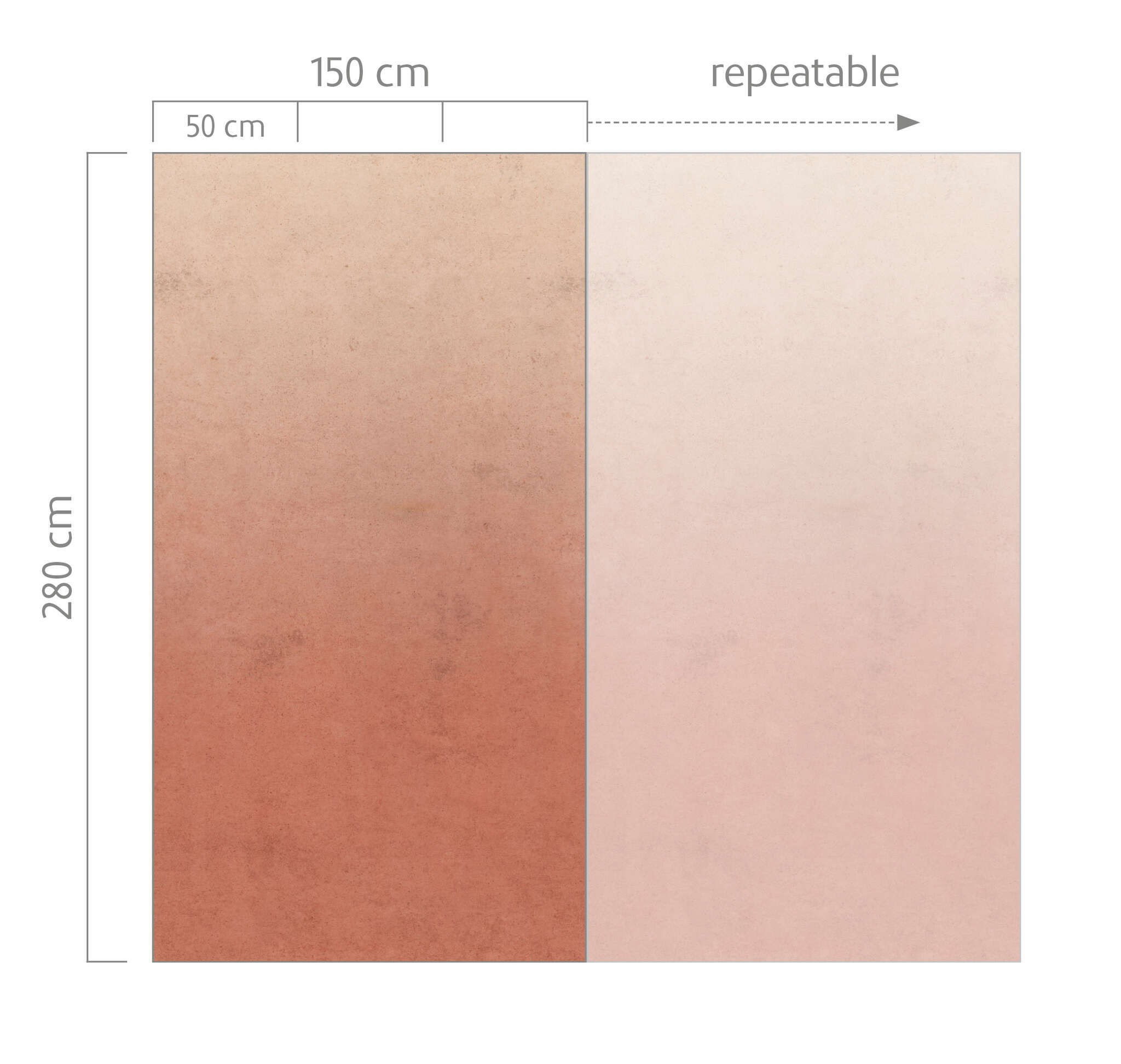 10-300348 Bildauschnitt 1 Wall mural Gradient in Orange | Roomblush - RB462