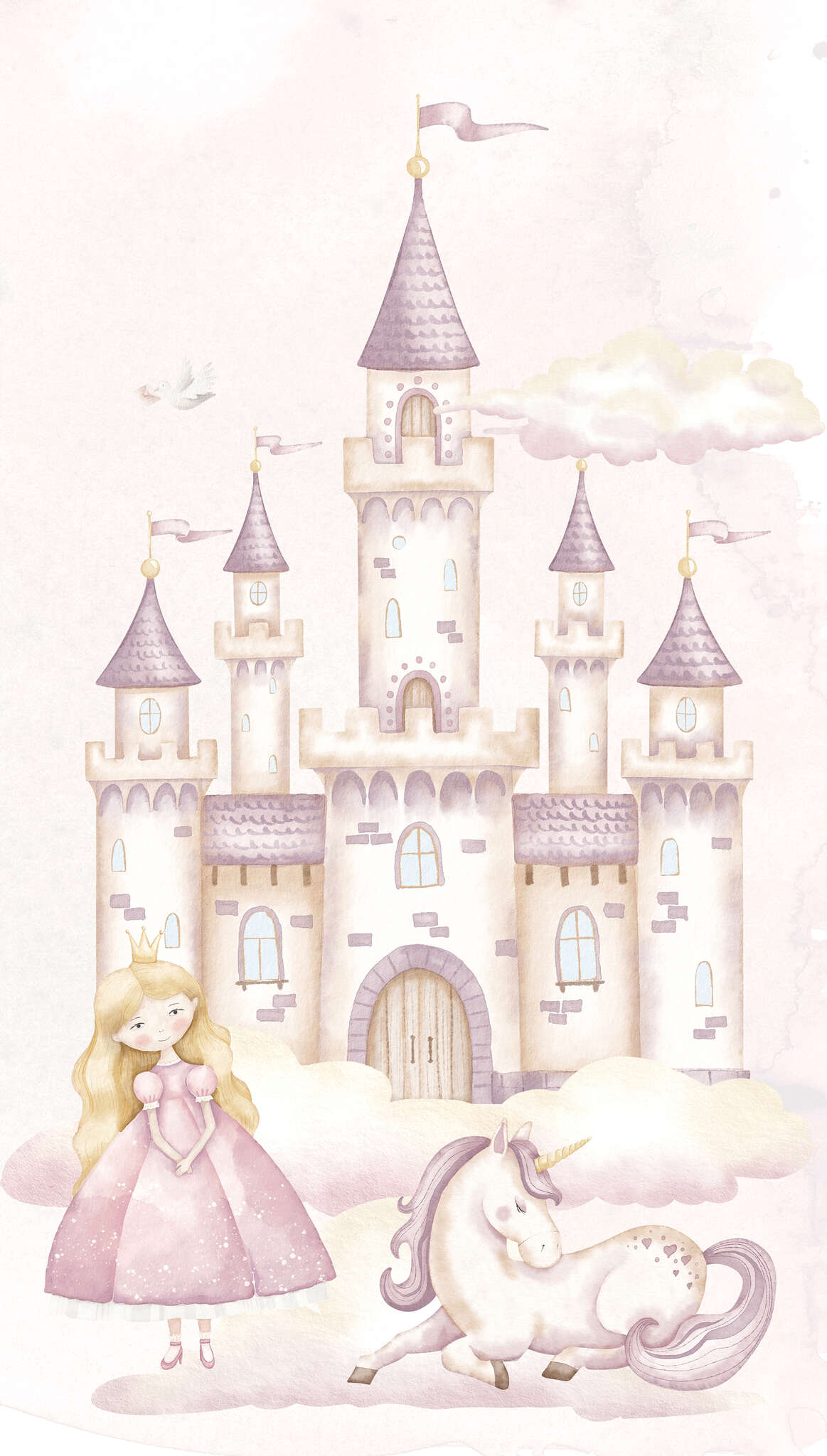 10-367980 Artikelscan 1 Wall mural princess in rose Kids World II 367980