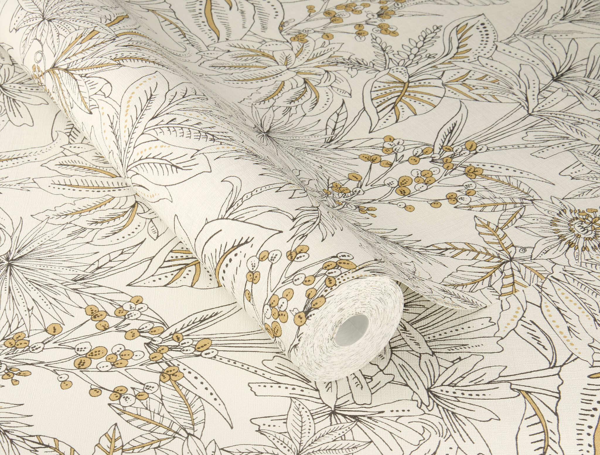10-582819 Detailaufnahmen 1 Non-woven wallpaper in black Selection vinyl/non-woven 582819