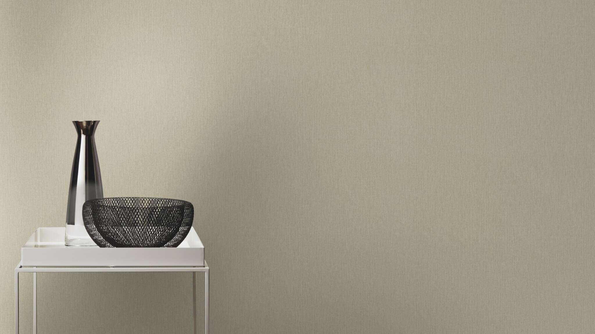 10-979381 Raumsituationen 1 Plain non-woven wallpaper in olive-olive green light Wall Textures XL Vol. 3 979381