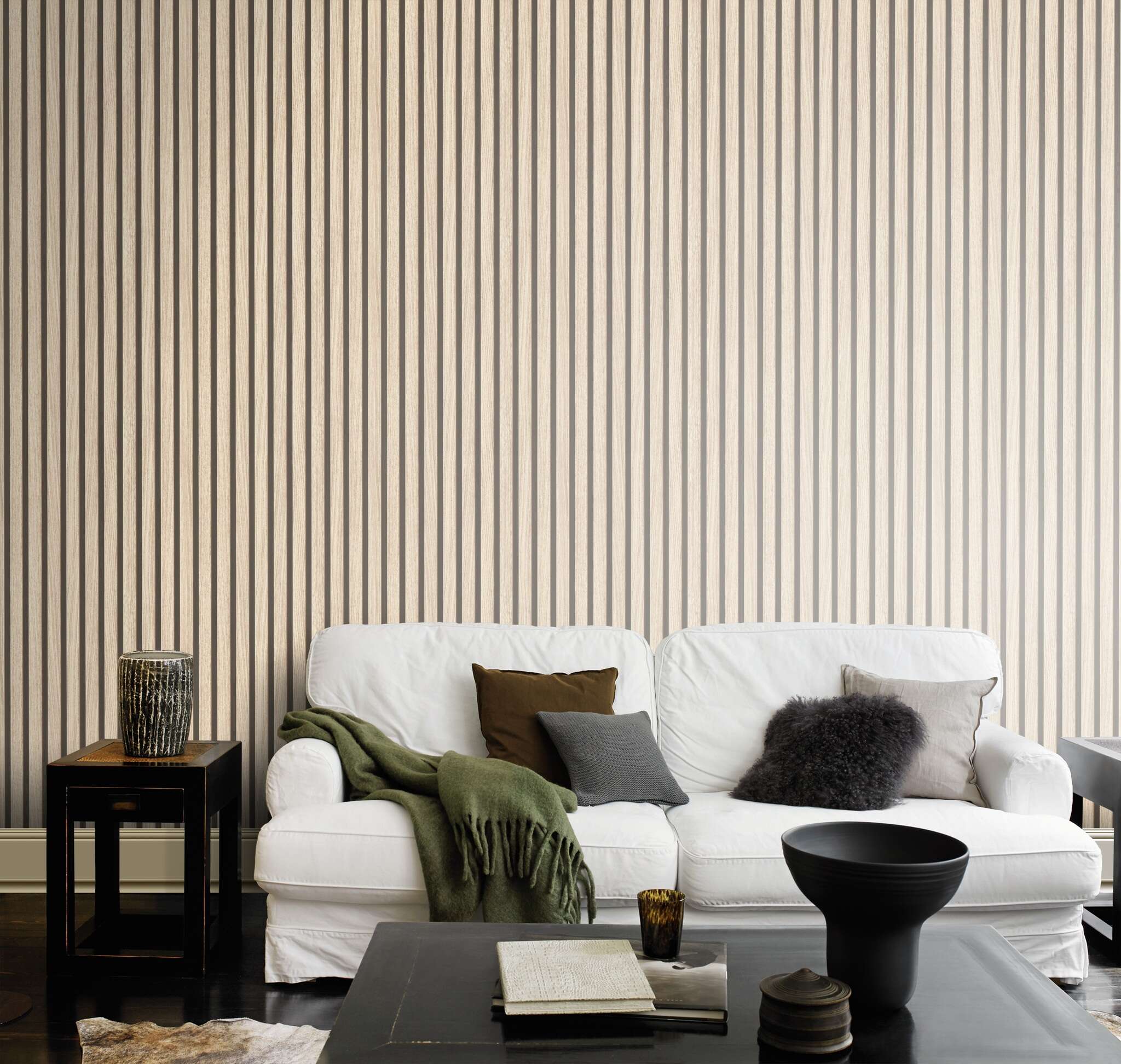10-499315 Raumsituationen 5 Room with Wallpaper with acoustic panels