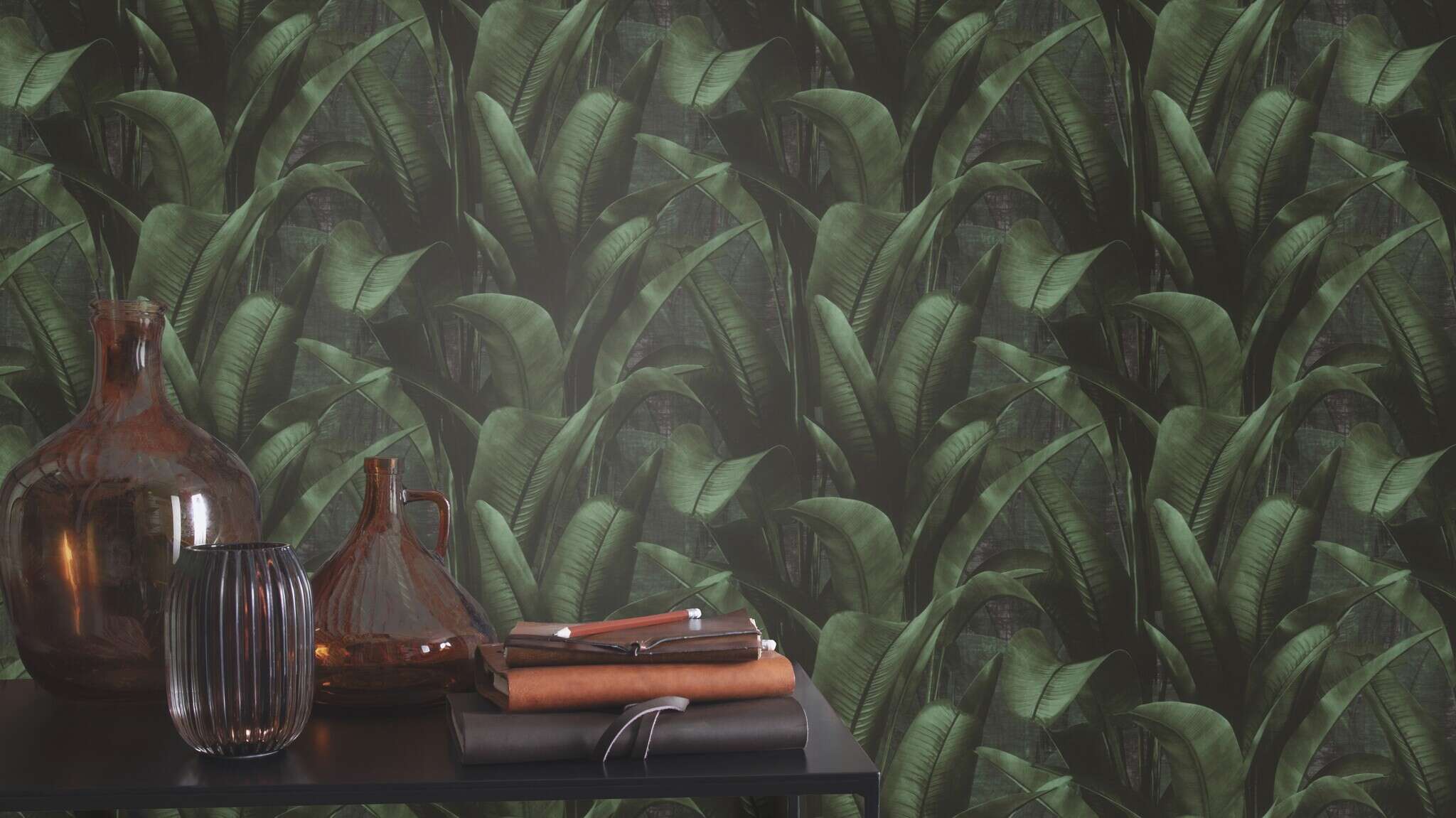 10-416237 Raumsituationen 3 Non-woven wallpaper in green Back To Nature 416237