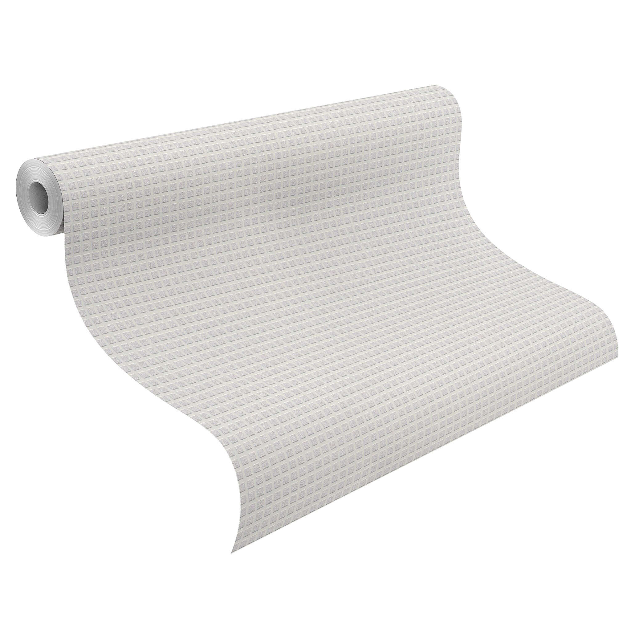 10-326925 Rolle abgerollt 1 Bauhaus wallpaper white paintable 326925
