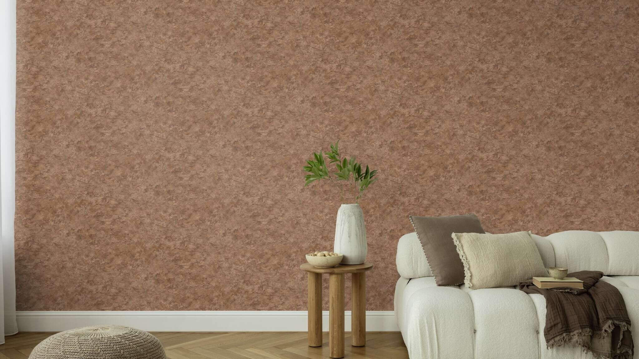 10-497540 Raumsituationen 3 Terra non-woven wallpaper in brown - Factory VI 497540
