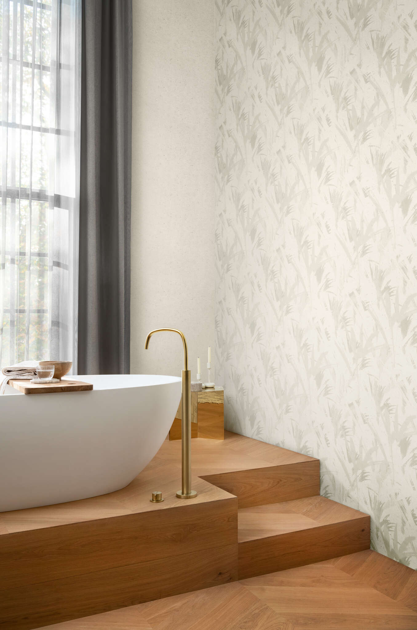 10-520279 Raumbilder 1 Room with Single-colour wallpaper with plaster look