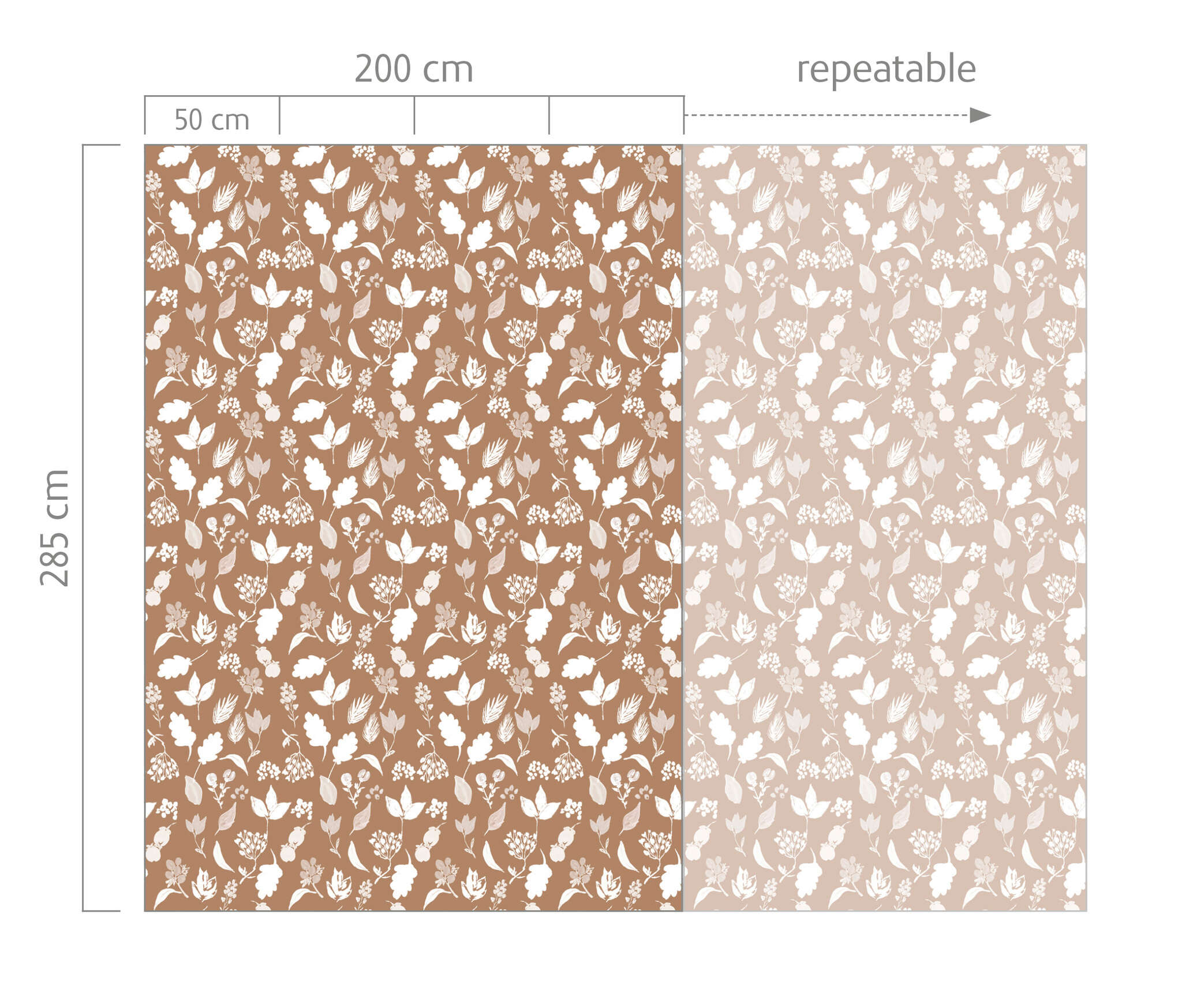 10-300254 Bildauschnitt 1 Wall mural Into Fall in Brown | Roomblush - RB270