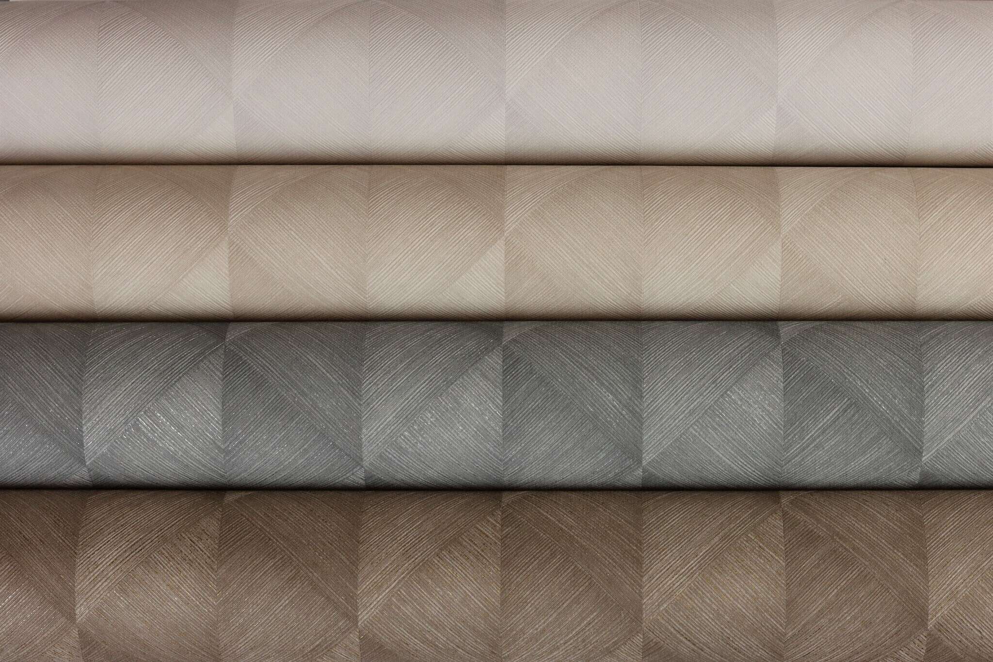 10-687903 Detailaufnahmen 7 Graphic non-woven wallpaper in gray-silver gray Selection 687903