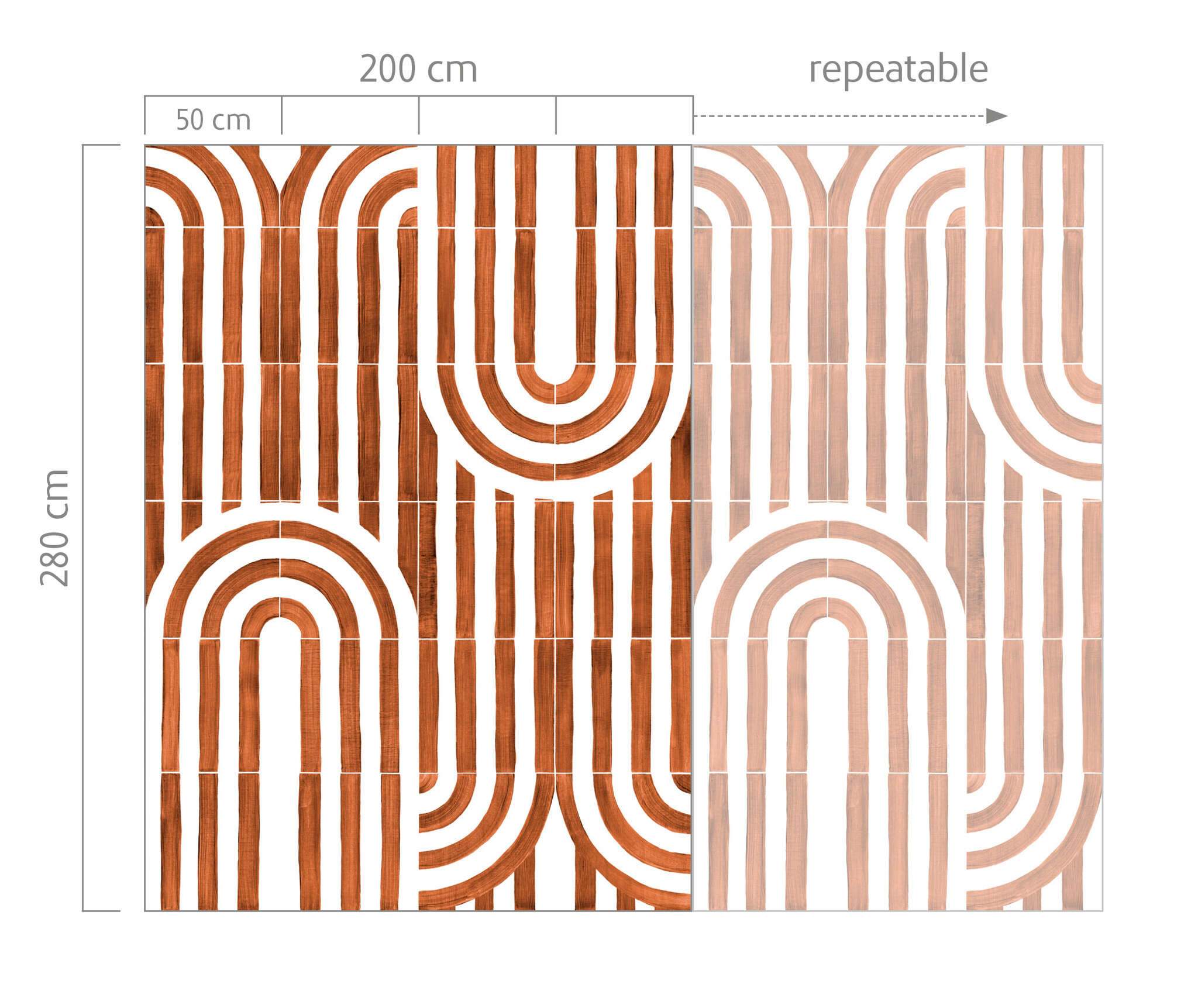 10-300163 Bildauschnitt 1 Wall mural Palazzo in Orange | Roomblush - RB465