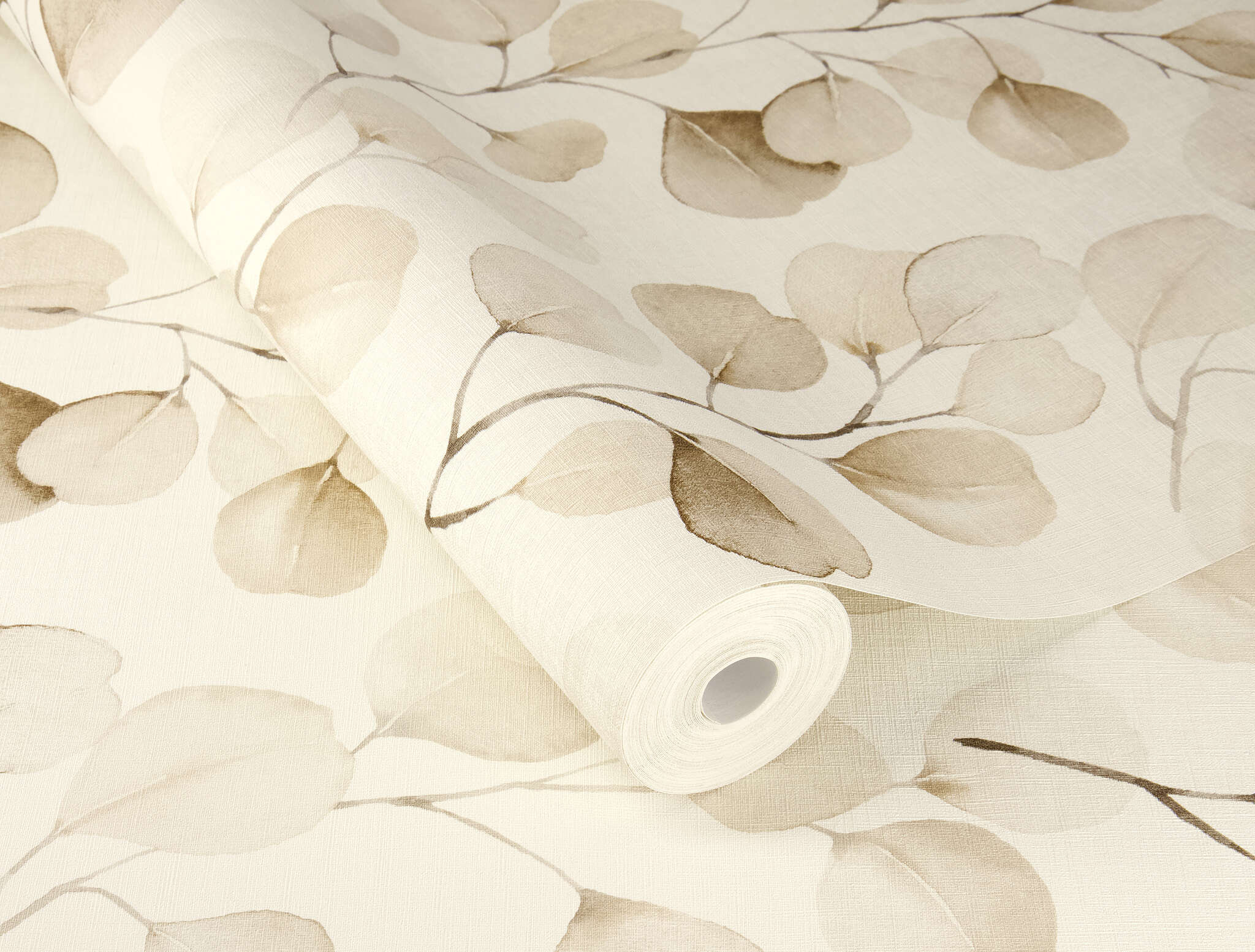 10-691726 Detailaufnahmen 1 Vliestapete Eukalyptus in Beige 691726