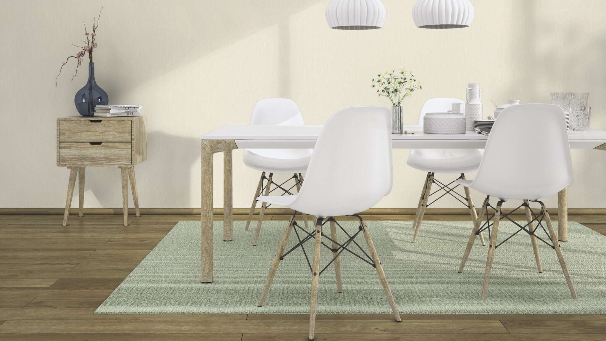 10-979367 Raumsituationen 2 Plain non-woven wallpaper in beige-light beige Wall Textures XL Vol. 3 979367