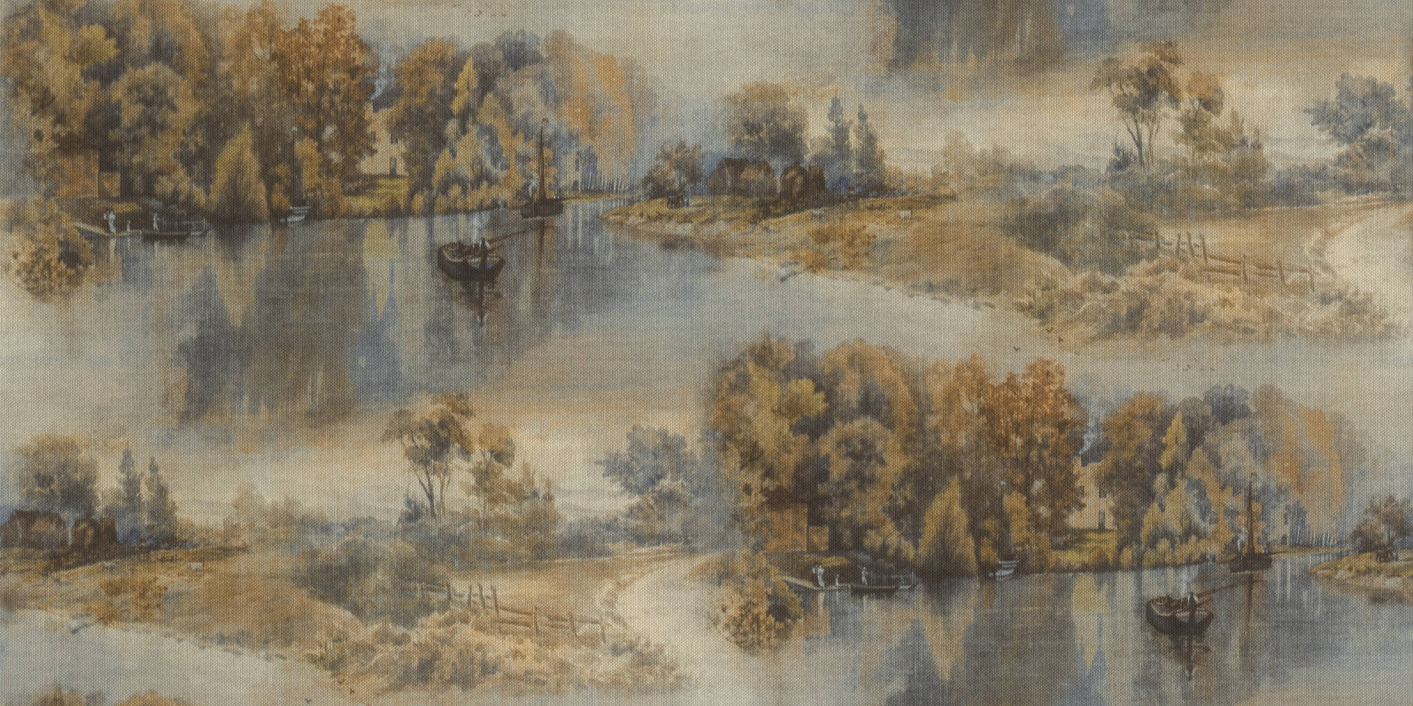 10-981322 Artikelscan 1 Art non-woven wallpaper in green-dark green My Cottage 981322