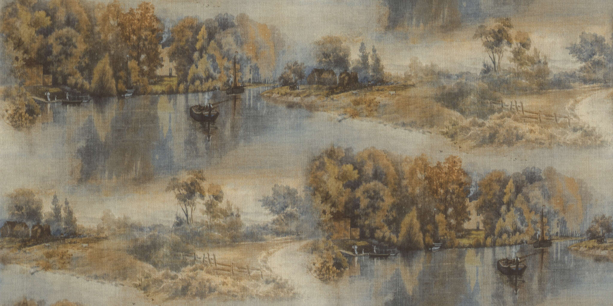 10-981322 Artikelscan 1 Art non-woven wallpaper in green-dark green My Cottage 981322