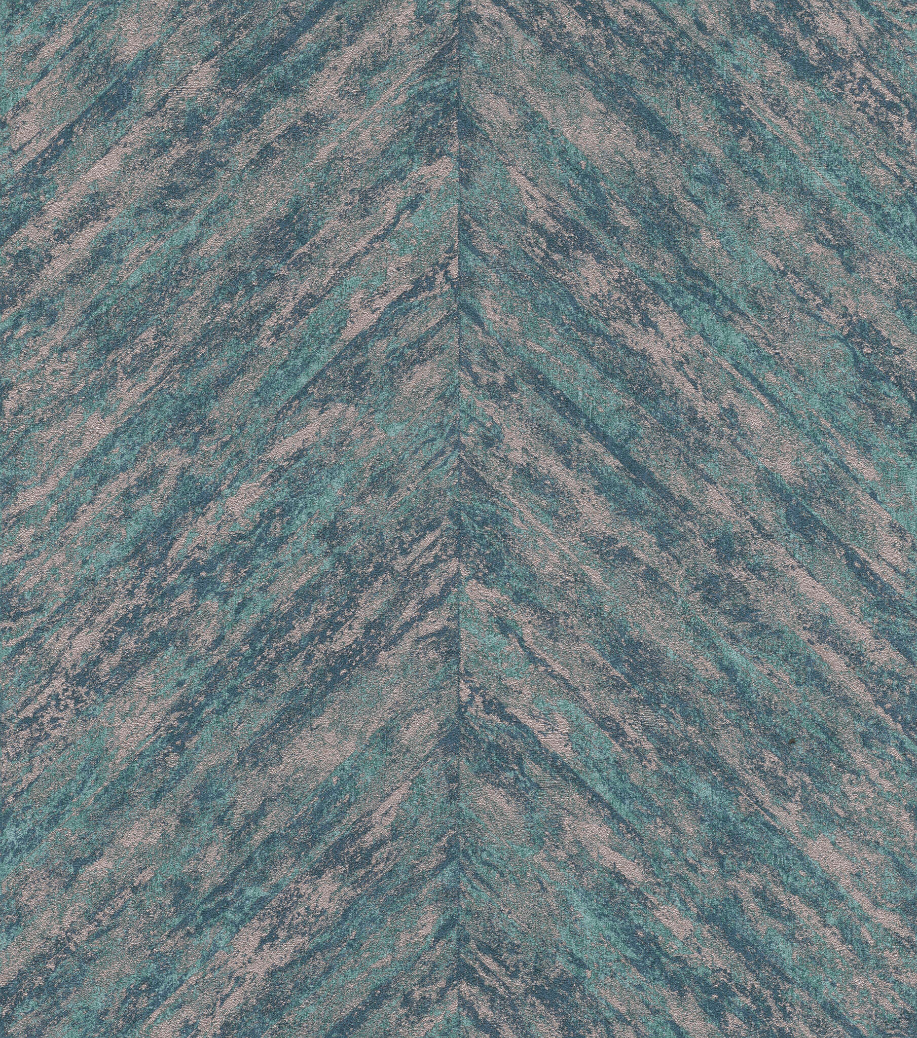 10-617542 Artikelscan 1 Herringbone non-woven wallpaper in turquoise-lagoon Selection 617542