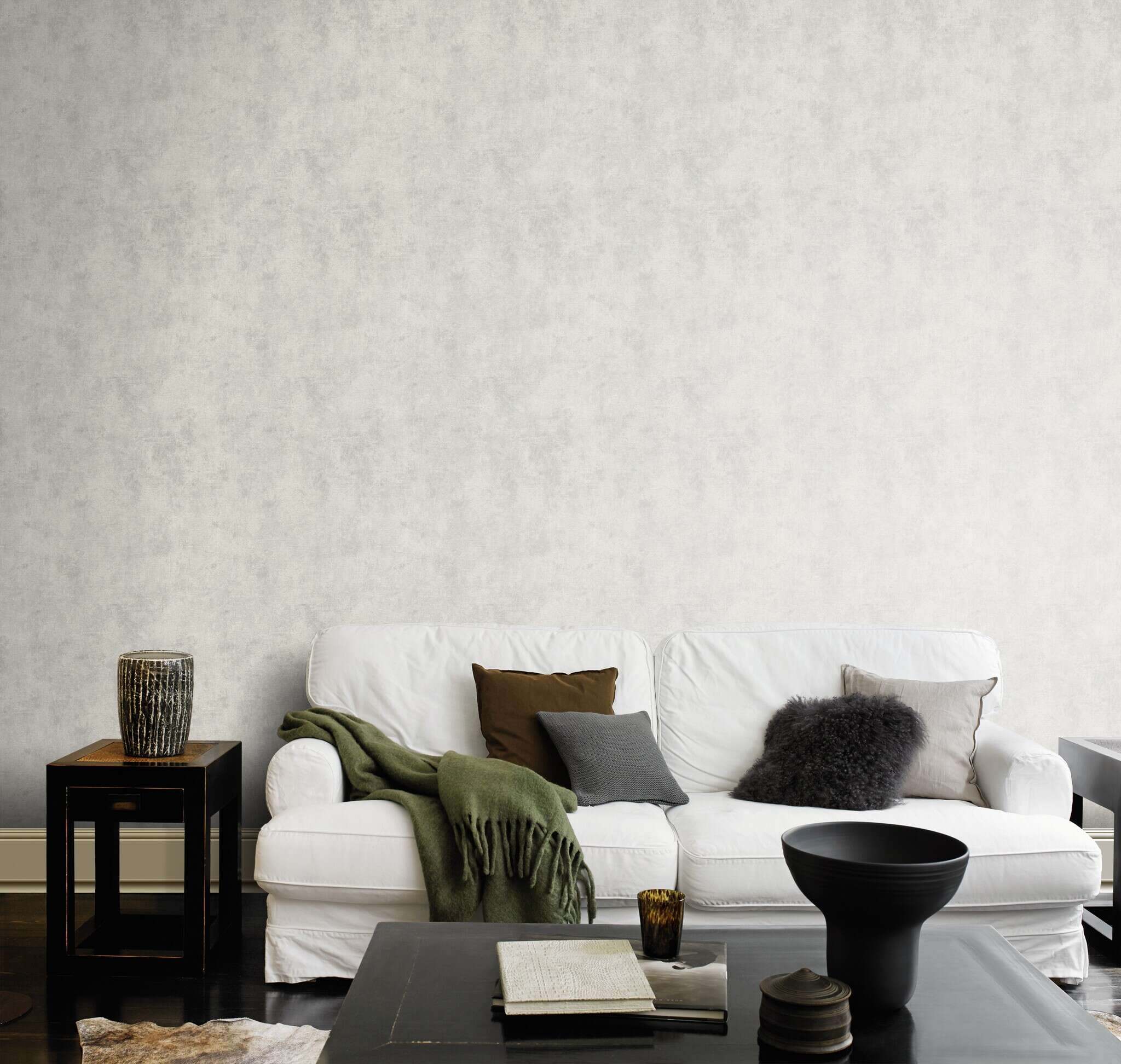 10-350302 Raumsituationen 1 Non-woven wallpaper in gray Selection Relief/non-woven 350302