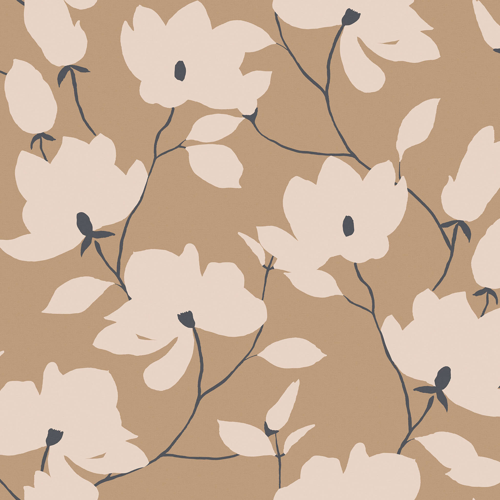 Fototapete Schöner Wohnen-Kollektion Fleur 367294 SCHÖNER WOHNEN-Kollektion Wandbild FLEUR in Braun 367294