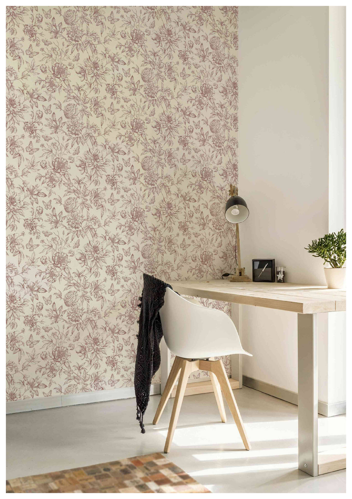 10-793949 Raumsituationen 1 Non-woven wallpaper in red Selection vinyl/non-woven 793949