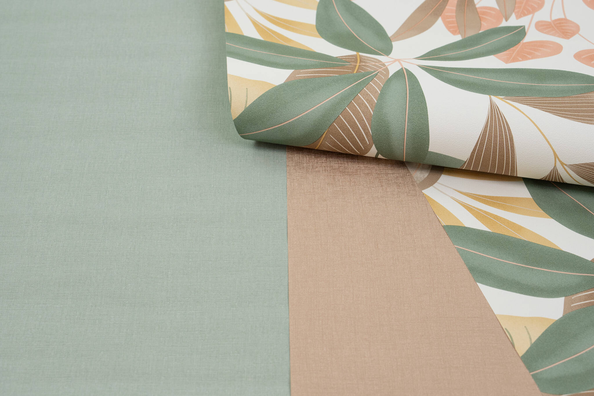 10-690743 Detailaufnahmen 5 Detailed image of Single-colour wallpaper with a textile texture