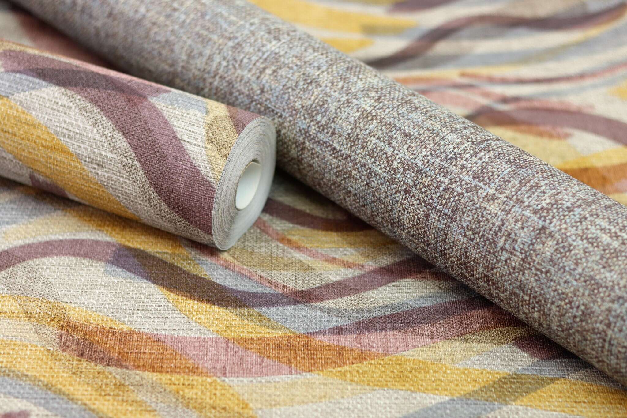10-970258 Detailaufnahmen 8 Brushstroke non-woven wallpaper in brown-dark brown Selection double wide 970258