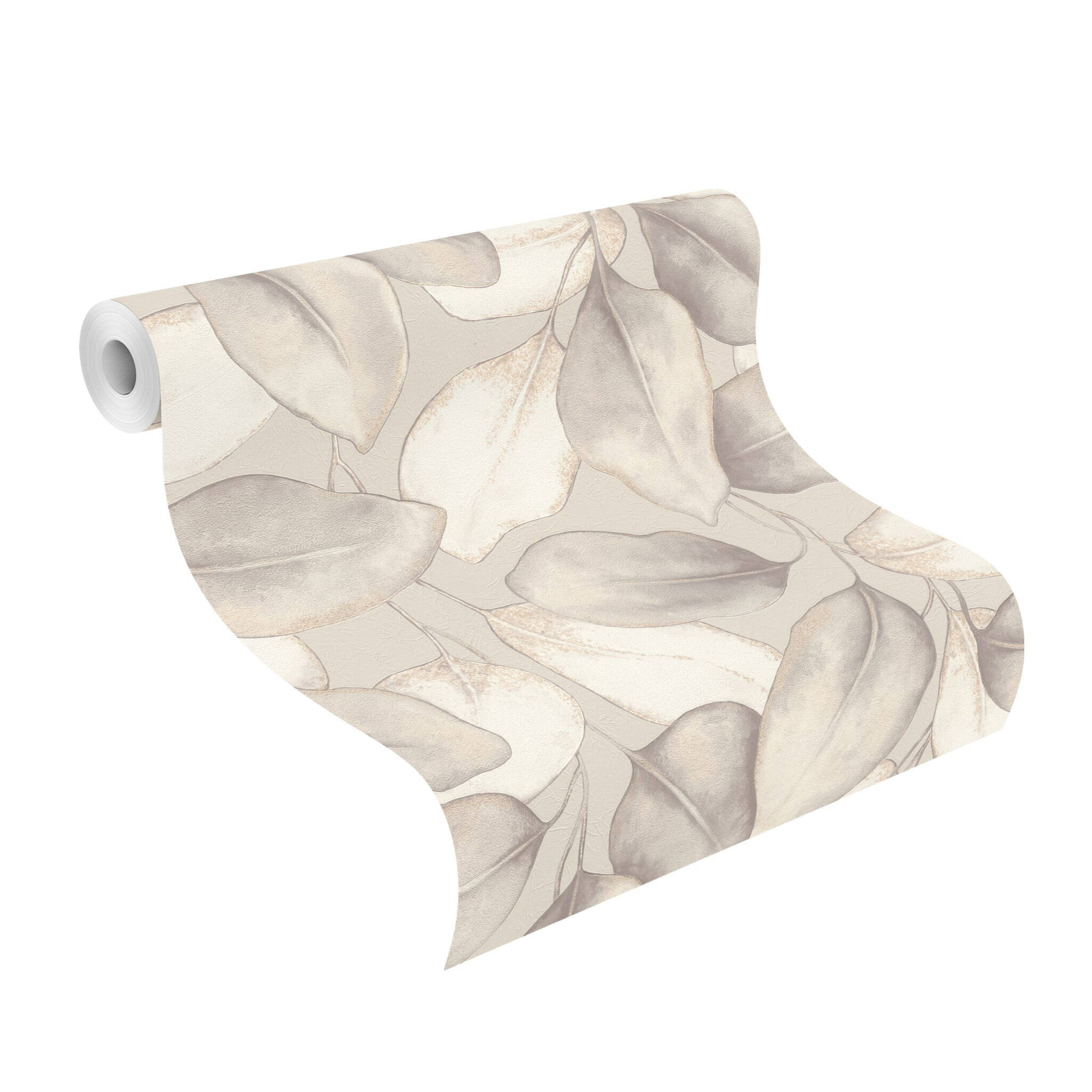 10-659856 Rolle abgerollt 1 Non-woven wallpaper in gray-taupe Incanto 659856