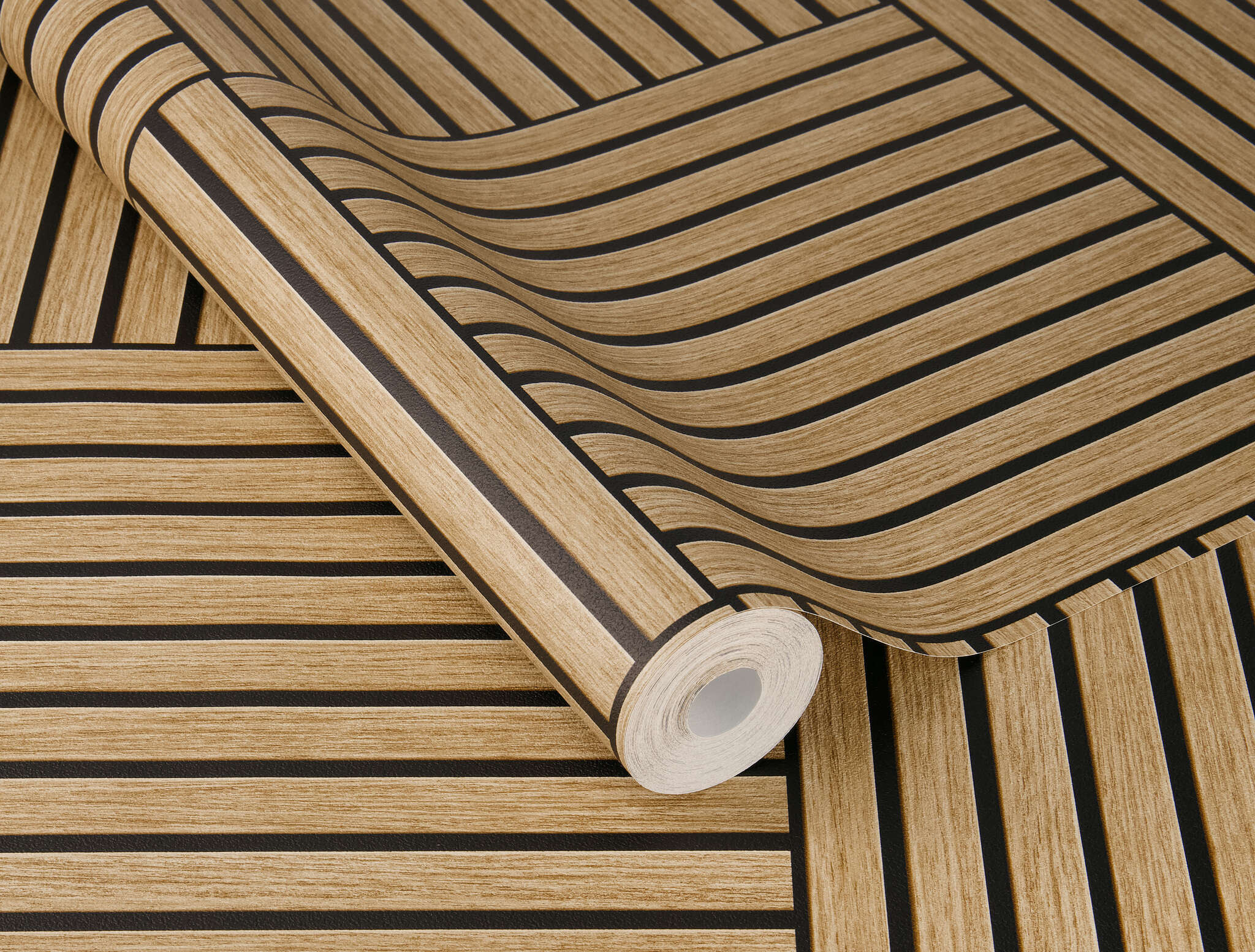 10-417173 Detailaufnahmen 1 Wood-effect wallpaper in brown – Tonea Factory VI 417173