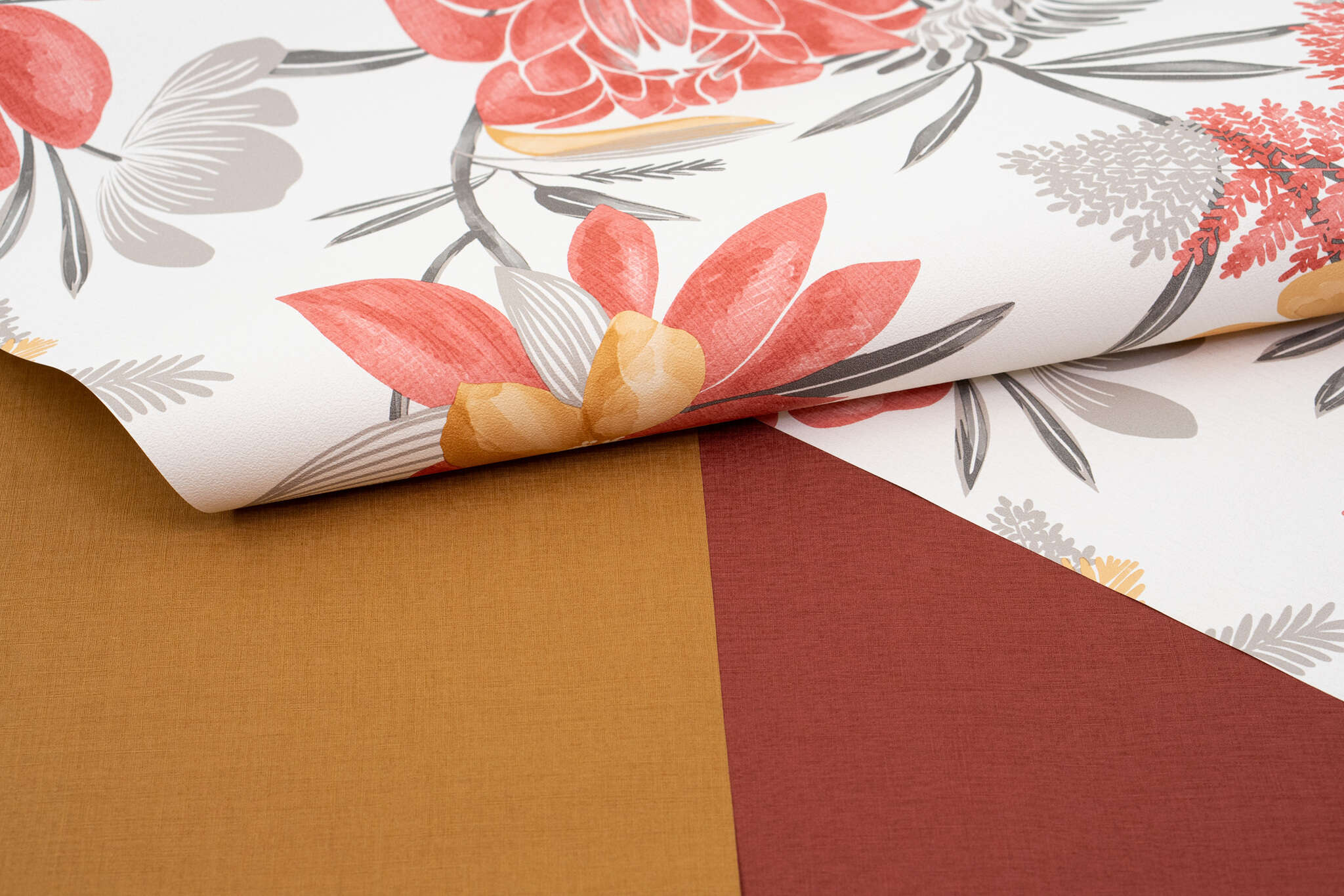 10-688061 Detailaufnahmen 6 Detailed image of Single-colour wallpaper with a textile texture