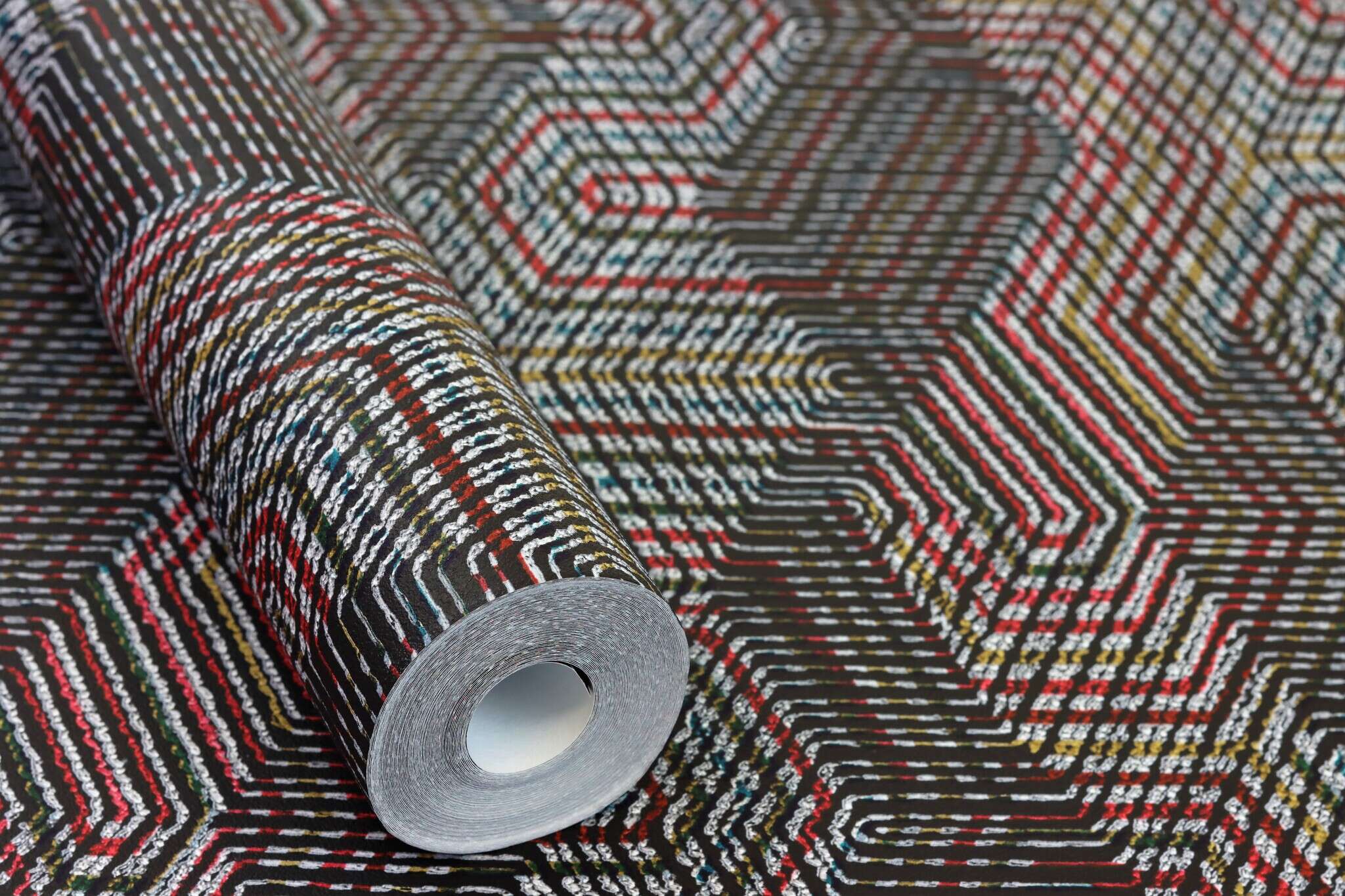 10-751925 Detailaufnahmen 4 Detailbild von Geometrisches Textilmuster im Ethno-Stil