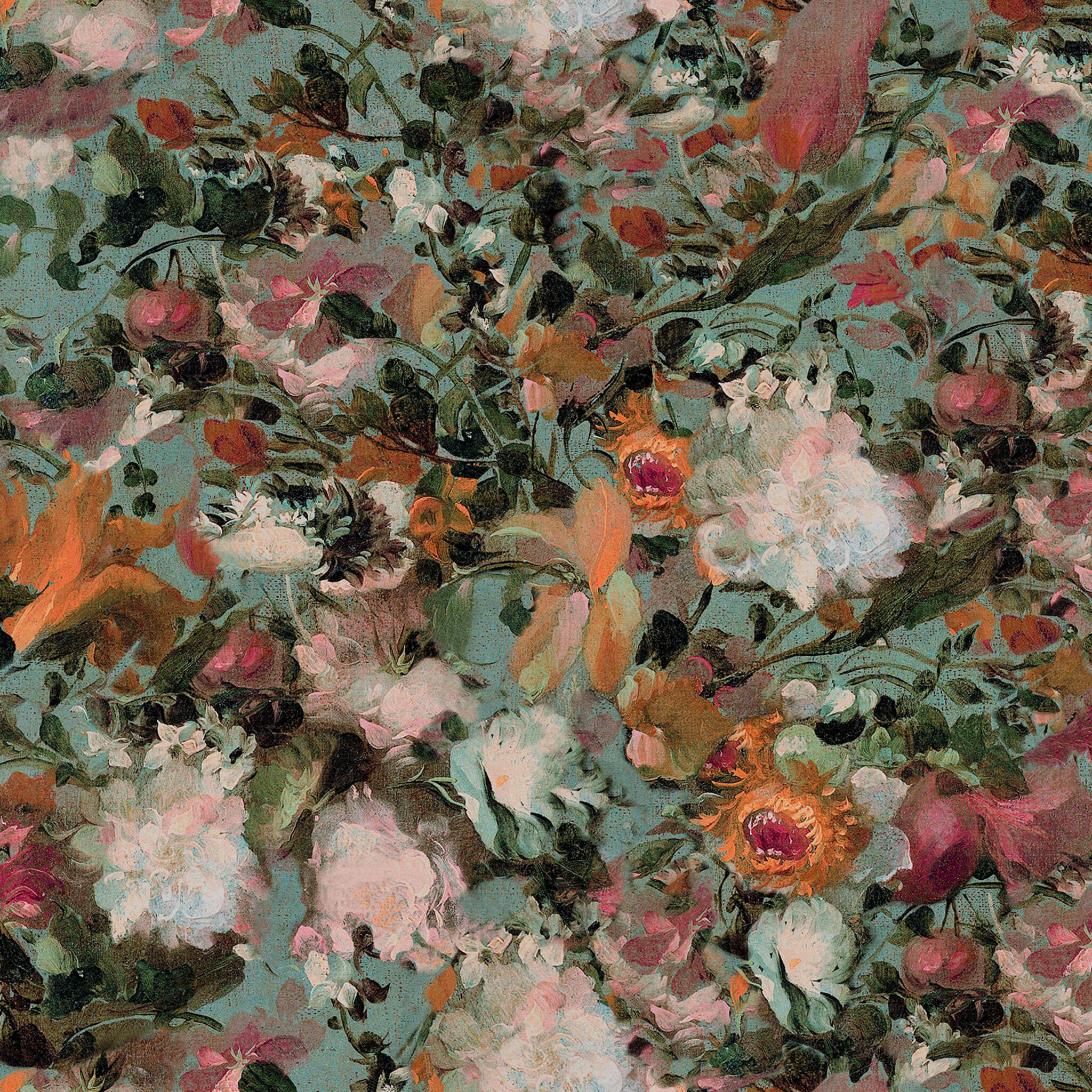 Wall mural 363586 with flowers in vintage look