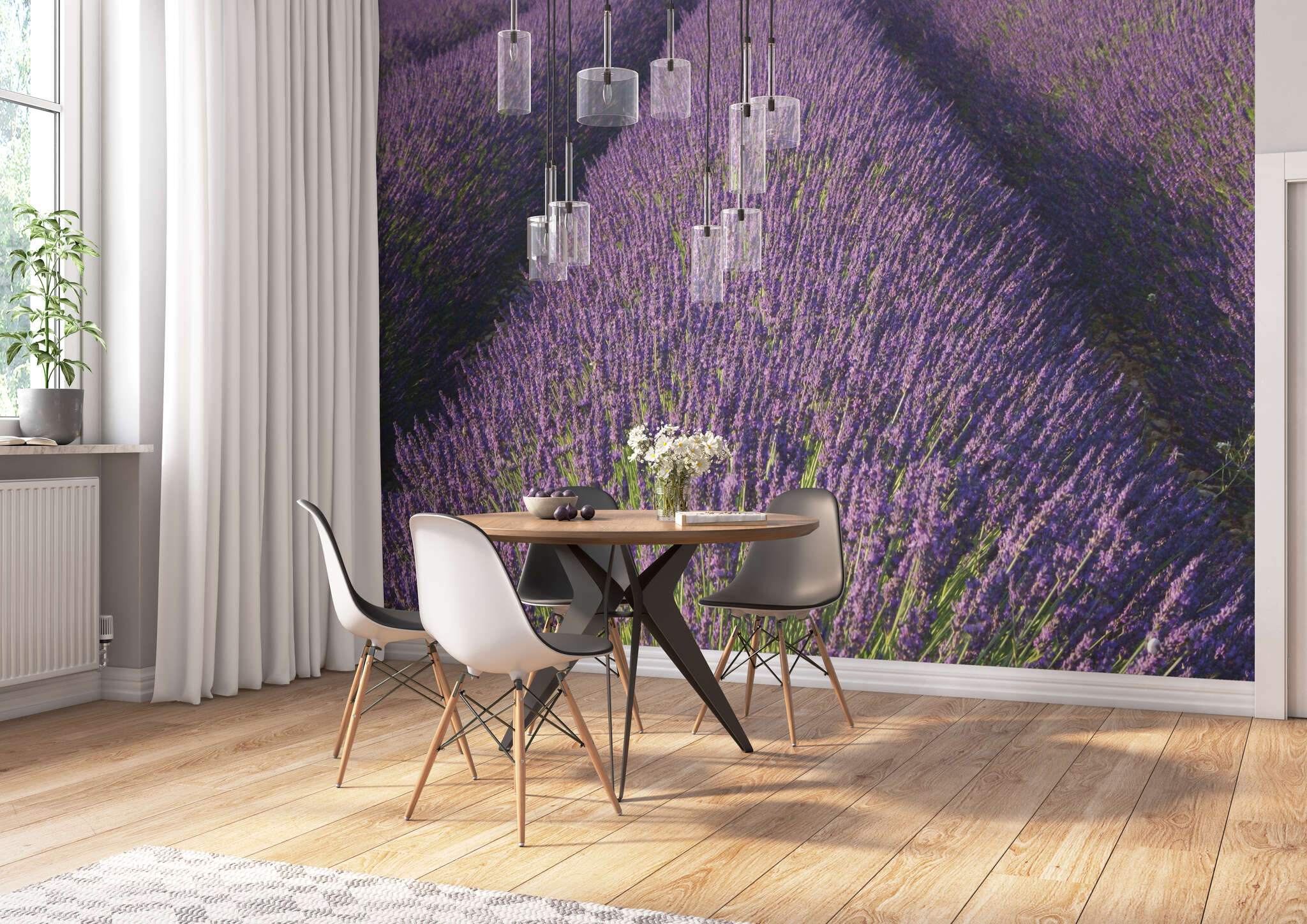 10-890204 Raumbilder 1 Papier peint panoramique lavande en violet - Magicwalls 890204