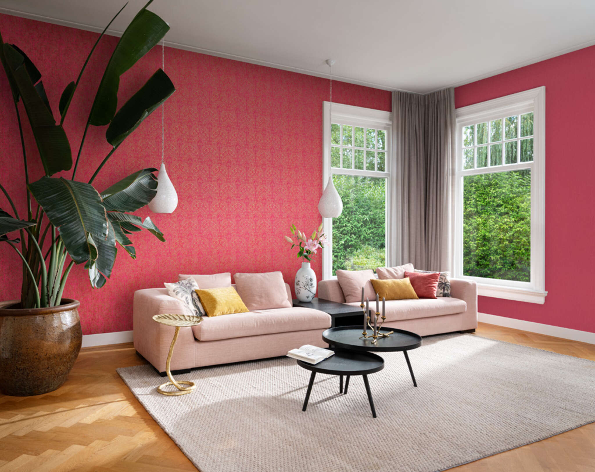 10-746365 Raumbilder (automatisch) 3 Rollenabbildung mit Orientalische Tapete mit Ornamenten im Paisly Design