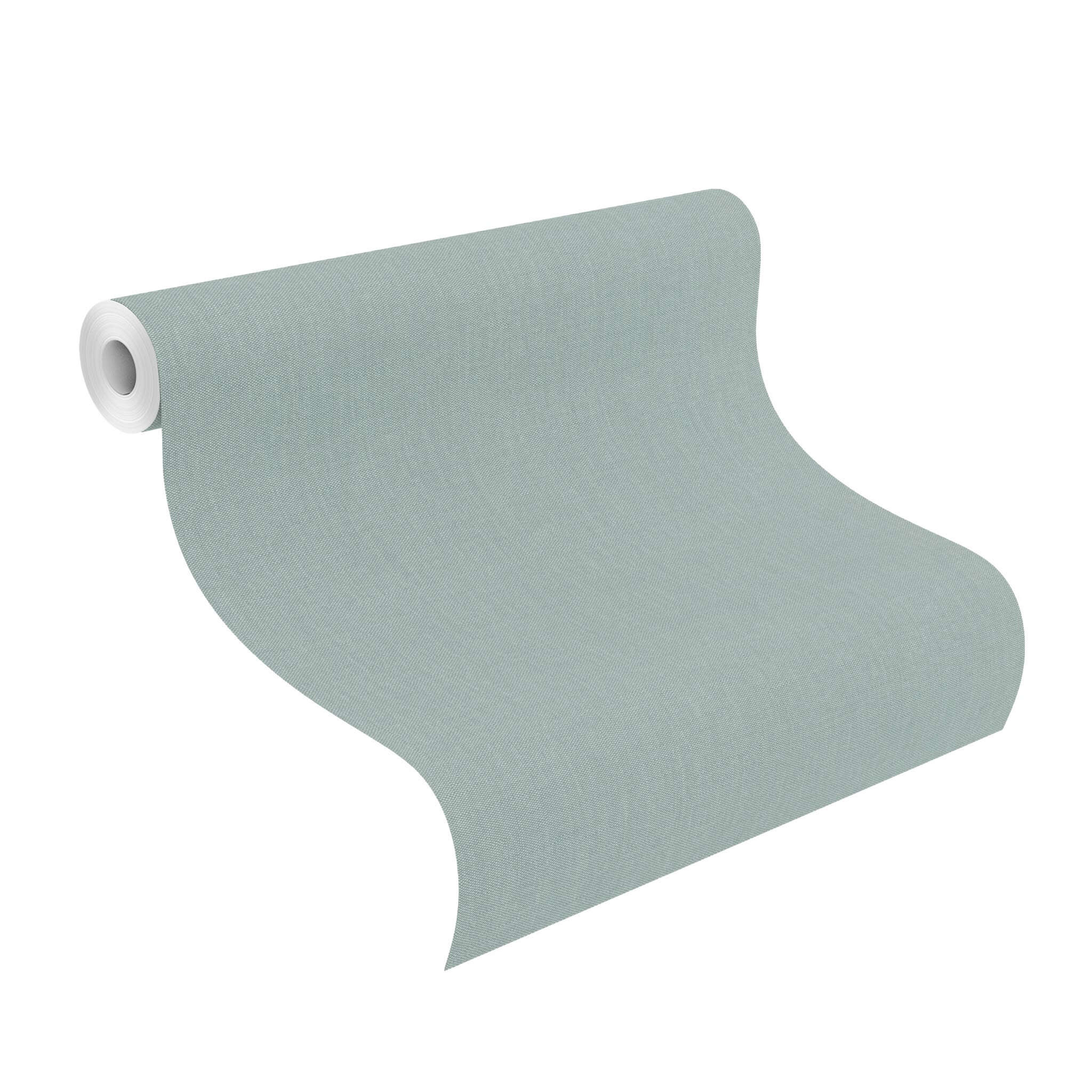 10-633665 Rolle abgerollt 1 Unrolled wallpaper roll with Single-colour wallpaper with a grainy textile texture
